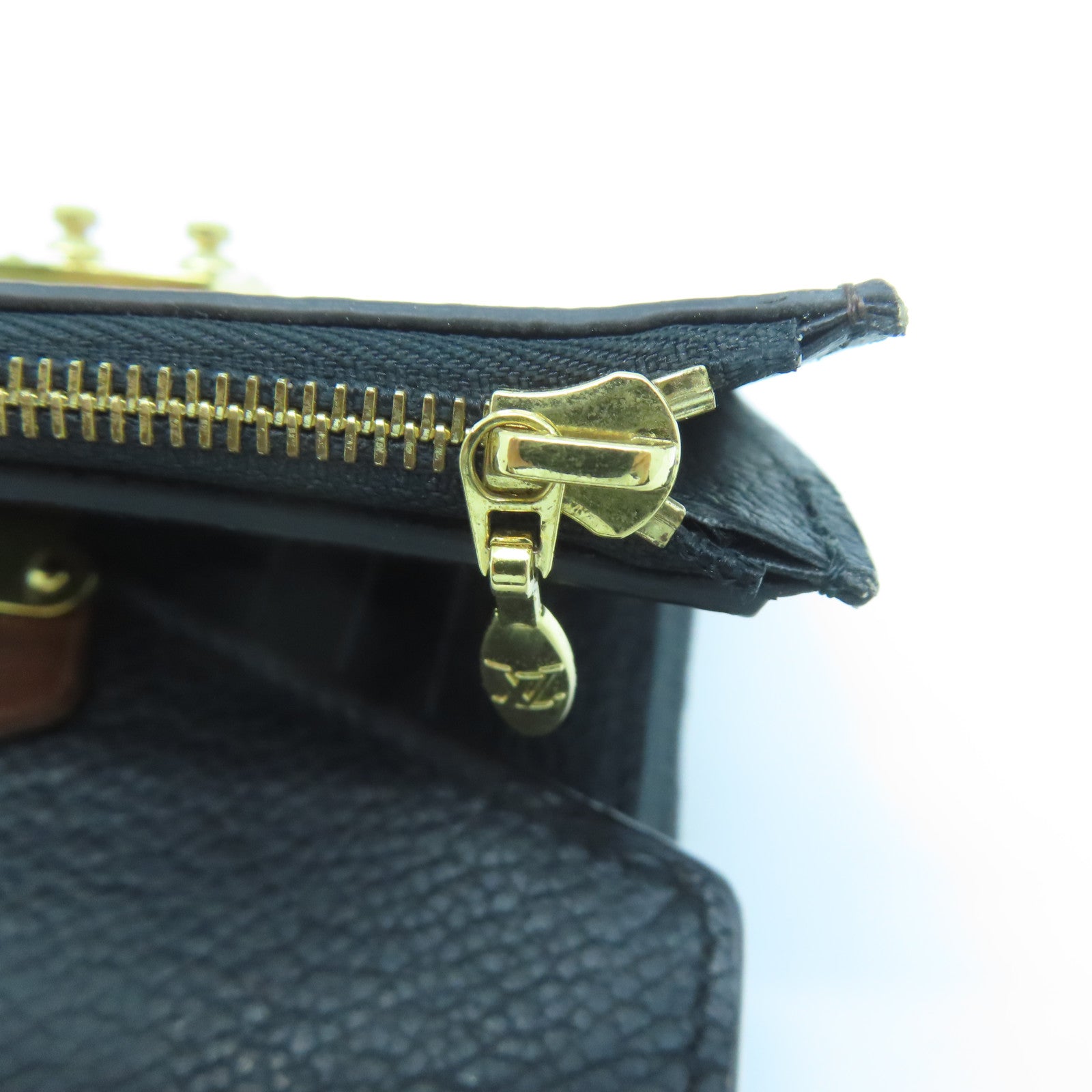 LOUIS VUITTON Monogram Wallet gold buckle wallet brown