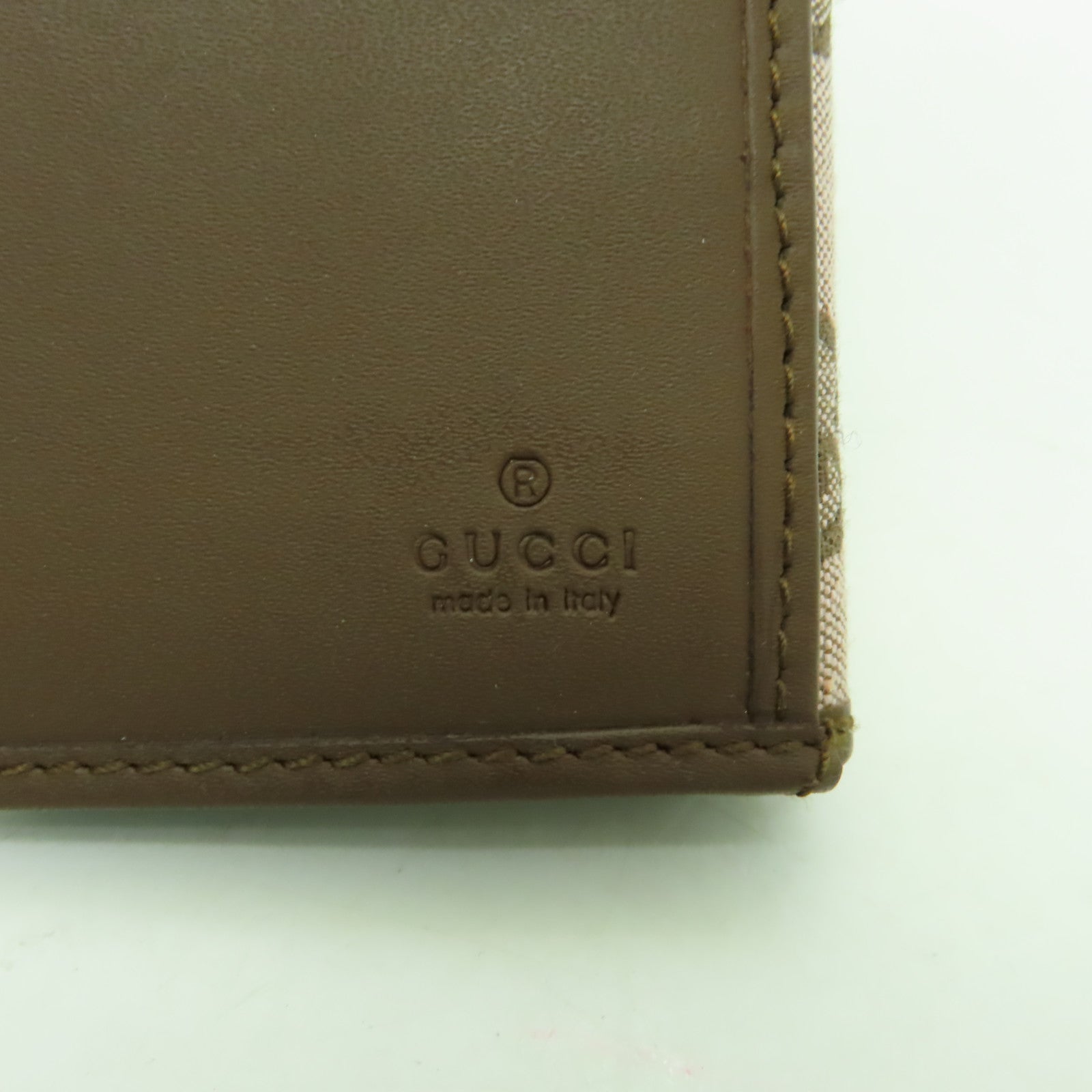 GUCCI 【激減優惠】帆布Long Wallet銀扣長錢包棕色/粉紅色