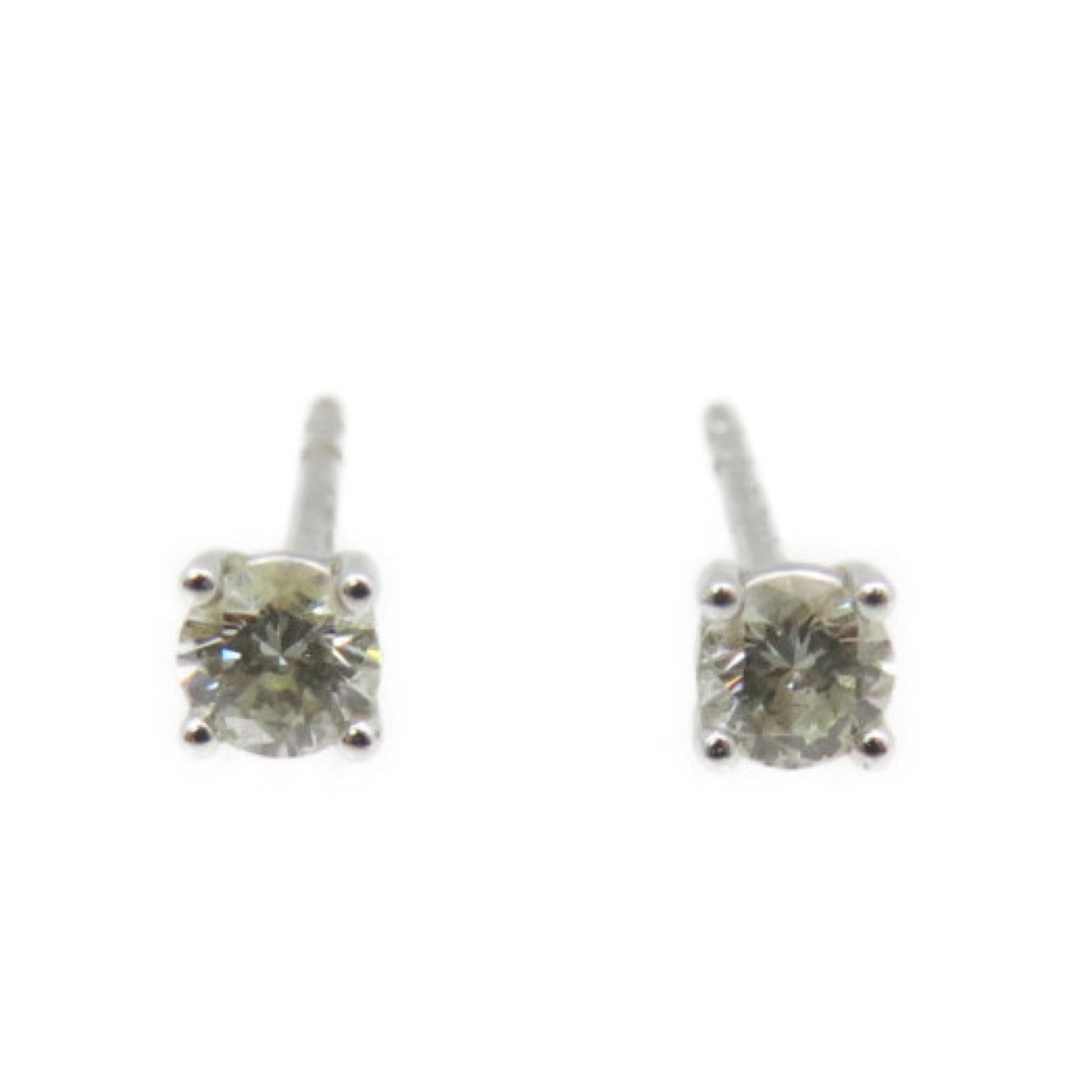 JEWELRY 【激減優惠】18K白金0.085ct/0.089ct鑽石Diamond Earrings耳環