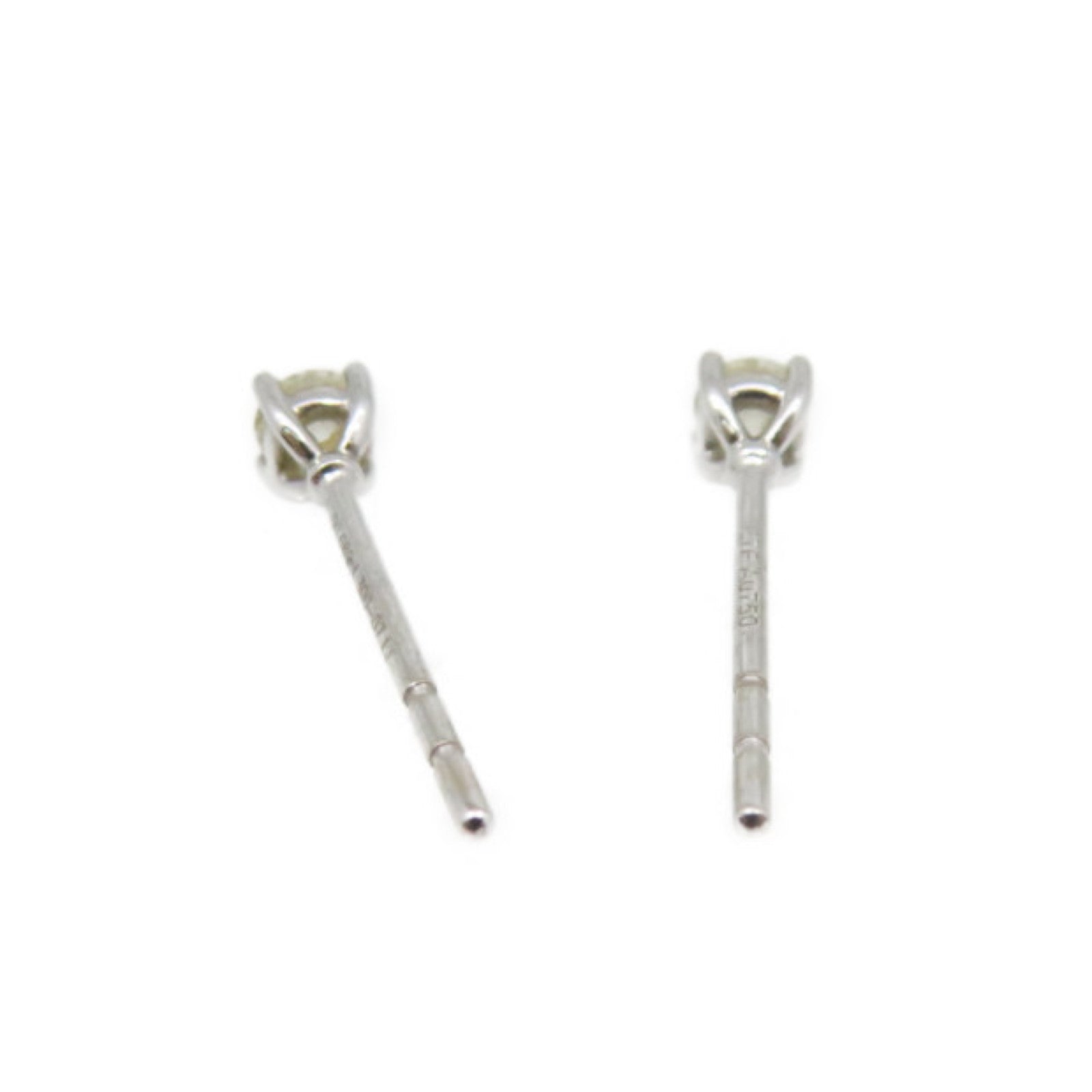 JEWELRY 【激減優惠】18K白金0.085ct/0.089ct鑽石Diamond Earrings耳環