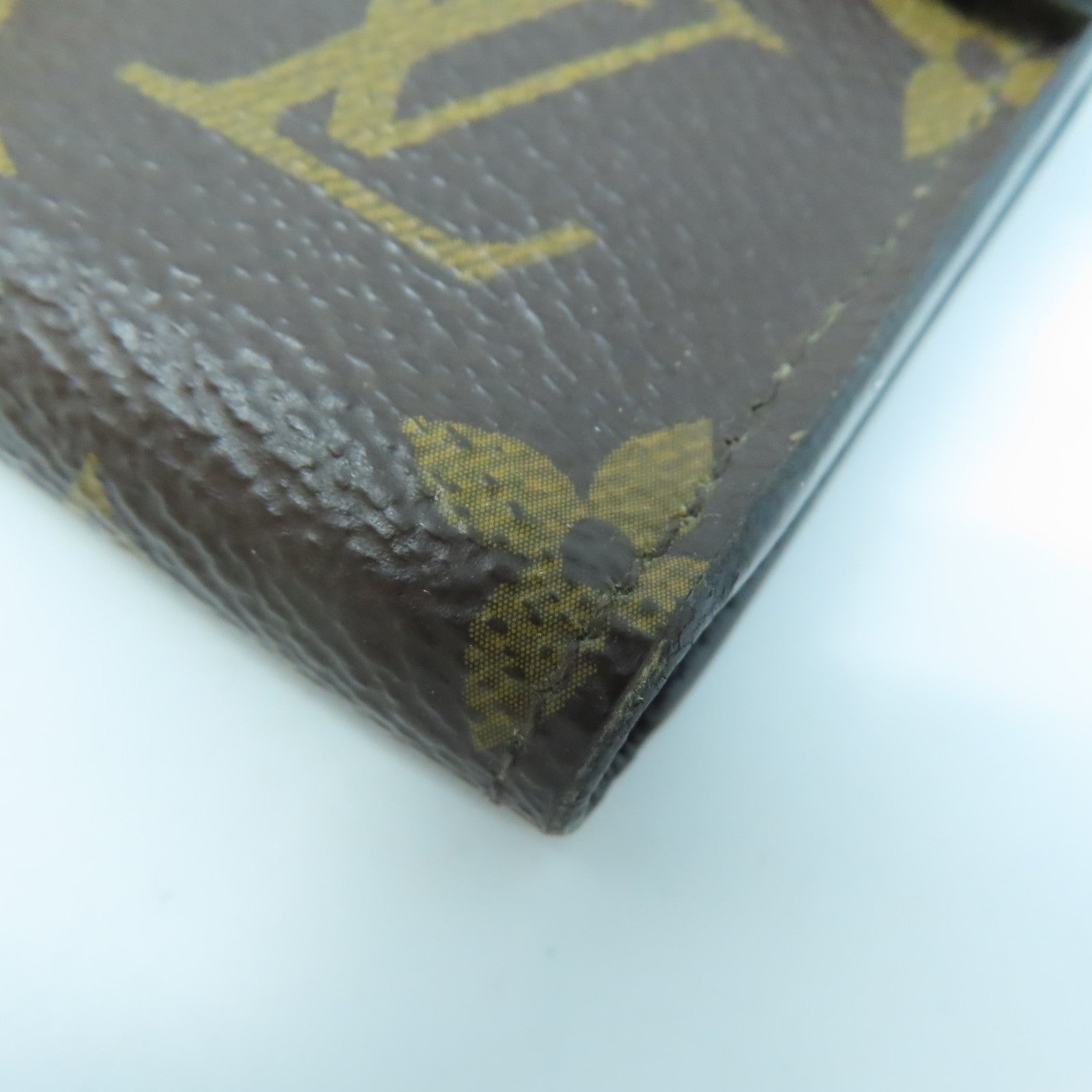 LOUIS VUITTON Monogram Wallet gold buckle wallet brown