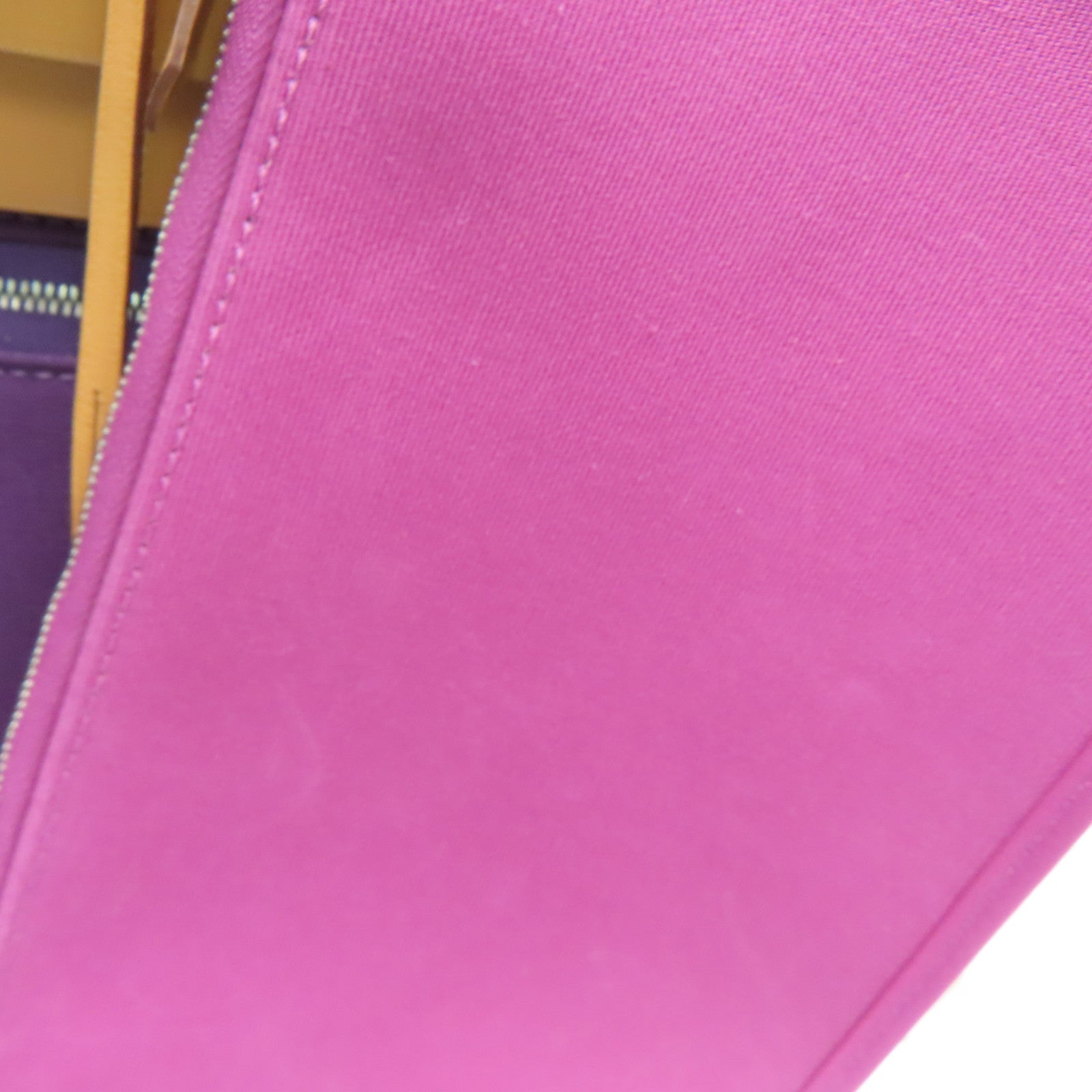 HERMES Canvas 2 Way Shoulder Bag Silver Buckle Handle Shoulder Bag Purple
