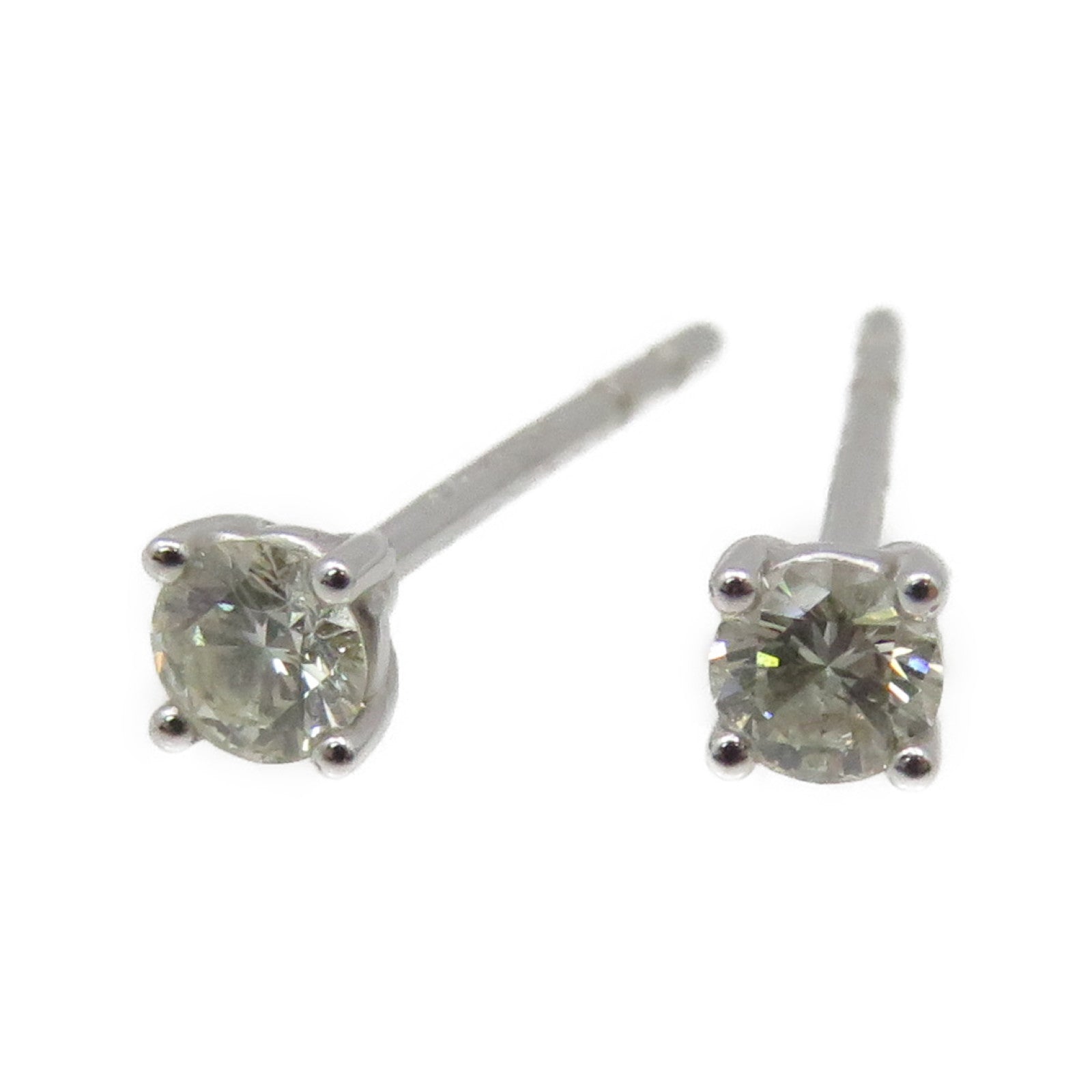 JEWELRY 【激減優惠】18K白金0.085ct/0.089ct鑽石Diamond Earrings耳環