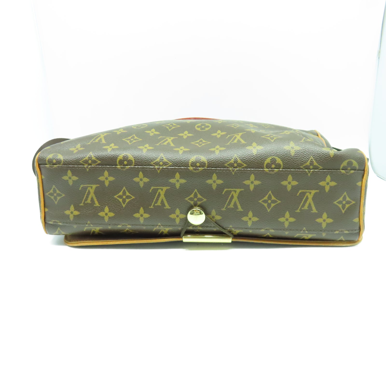 LOUIS VUITTON Monogram Abbesses Messenger金扣肩背袋棕色