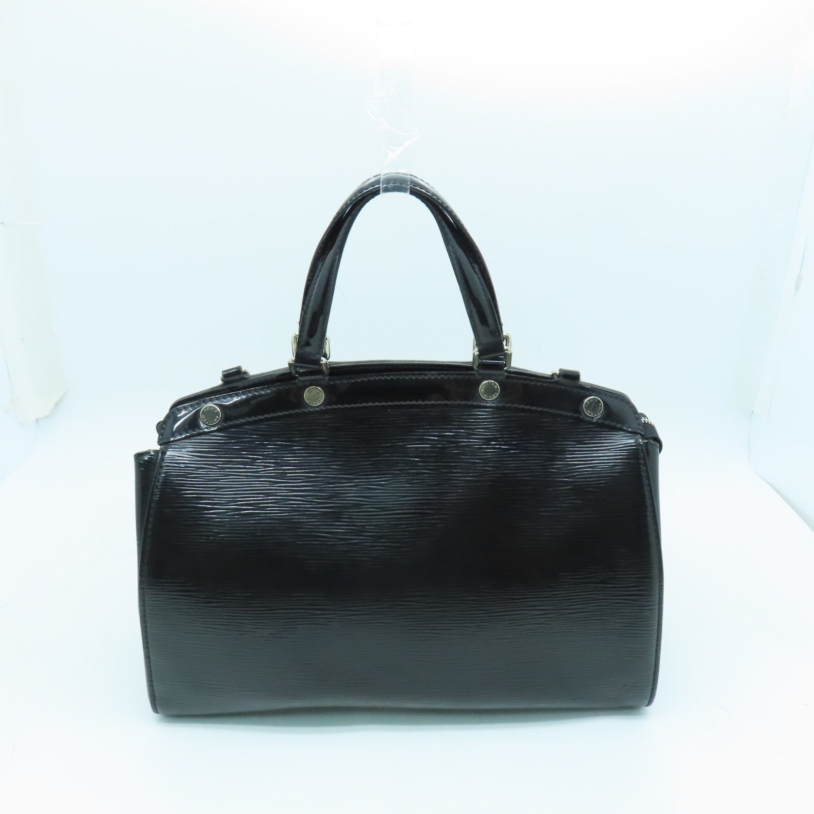 LOUIS VUITTON Epi Electric Brea MM銀扣手挽肩背兩用袋黑色