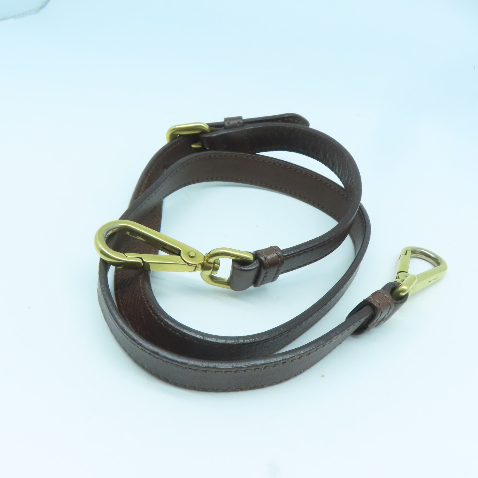 PRADA 牛皮皮革2 Way Shoulder Bag金扣手挽肩背兩用袋深啡色