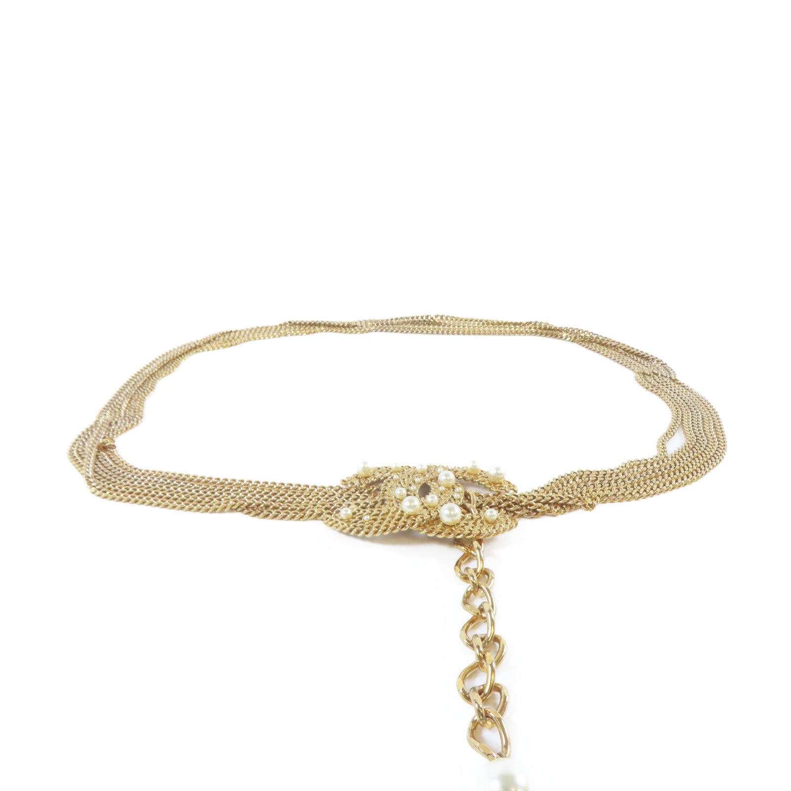 CHANEL 金屬Chain Belt腰帶金色