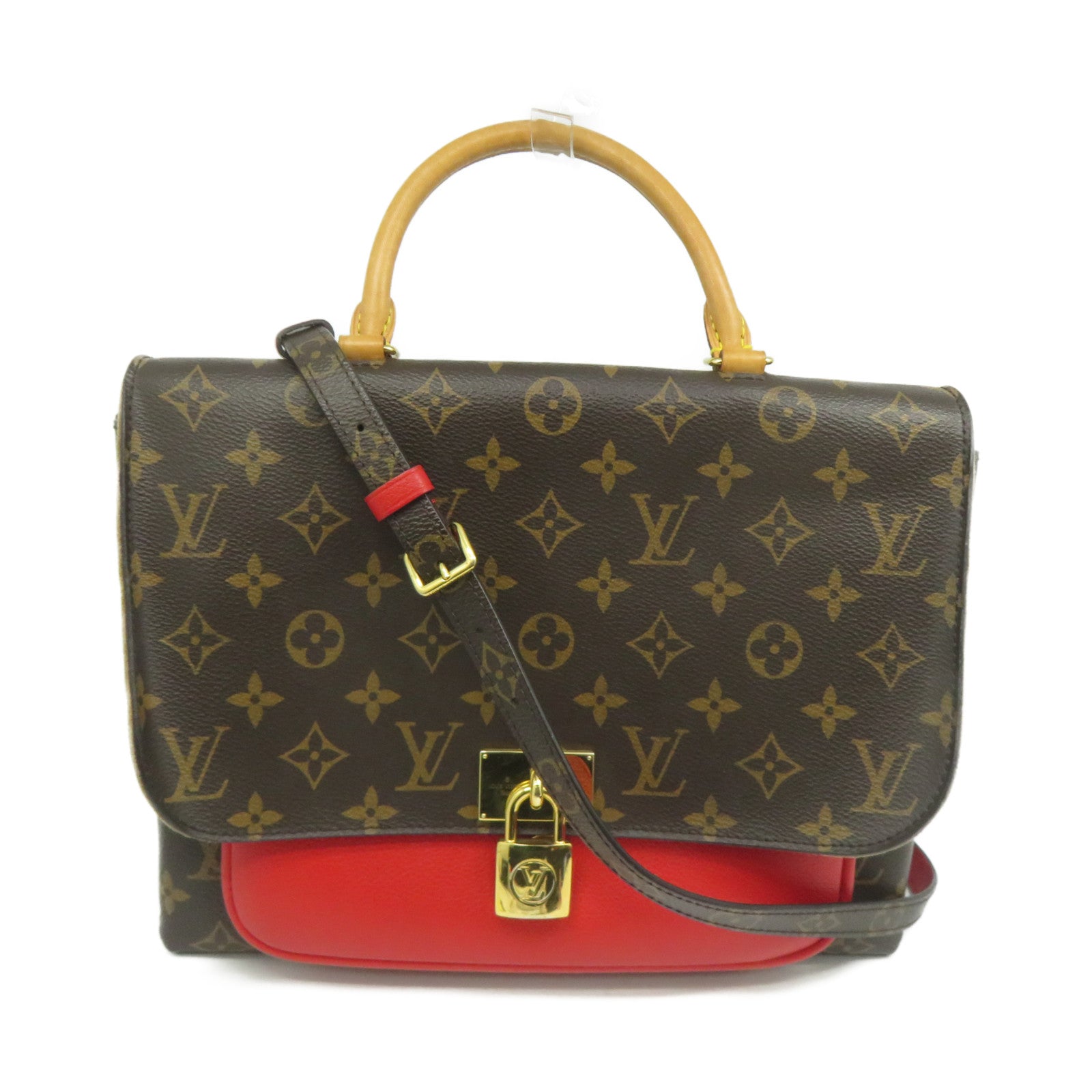 LOUIS VUITTON Monogram Marignan金扣手挽肩背兩用袋啡色