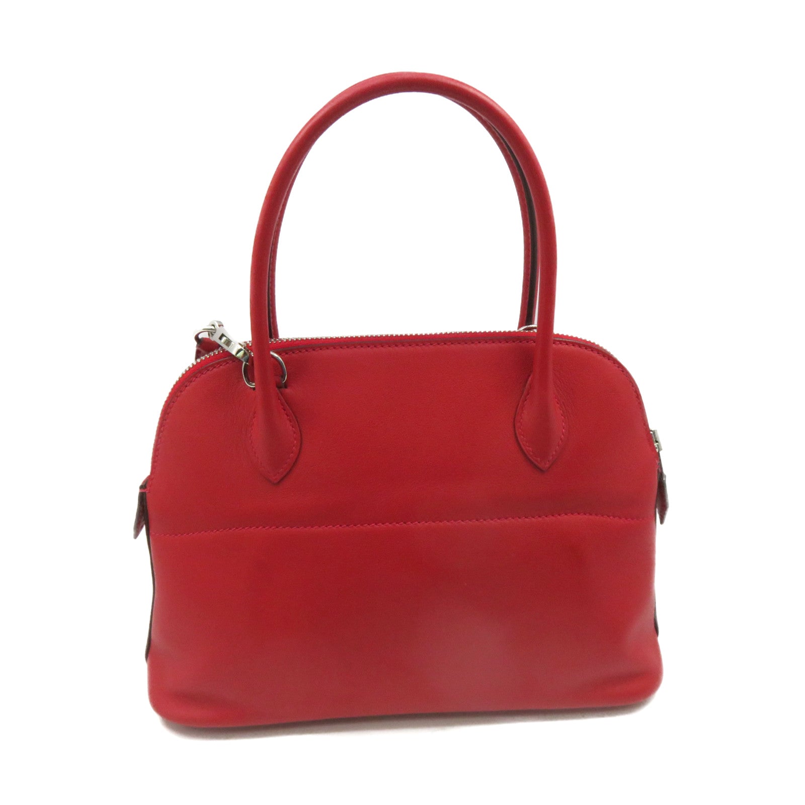 HERMES 【激减优惠】Swift皮革Bolide 27 2Way Shoulder Bag银扣手挽肩背两用袋红色