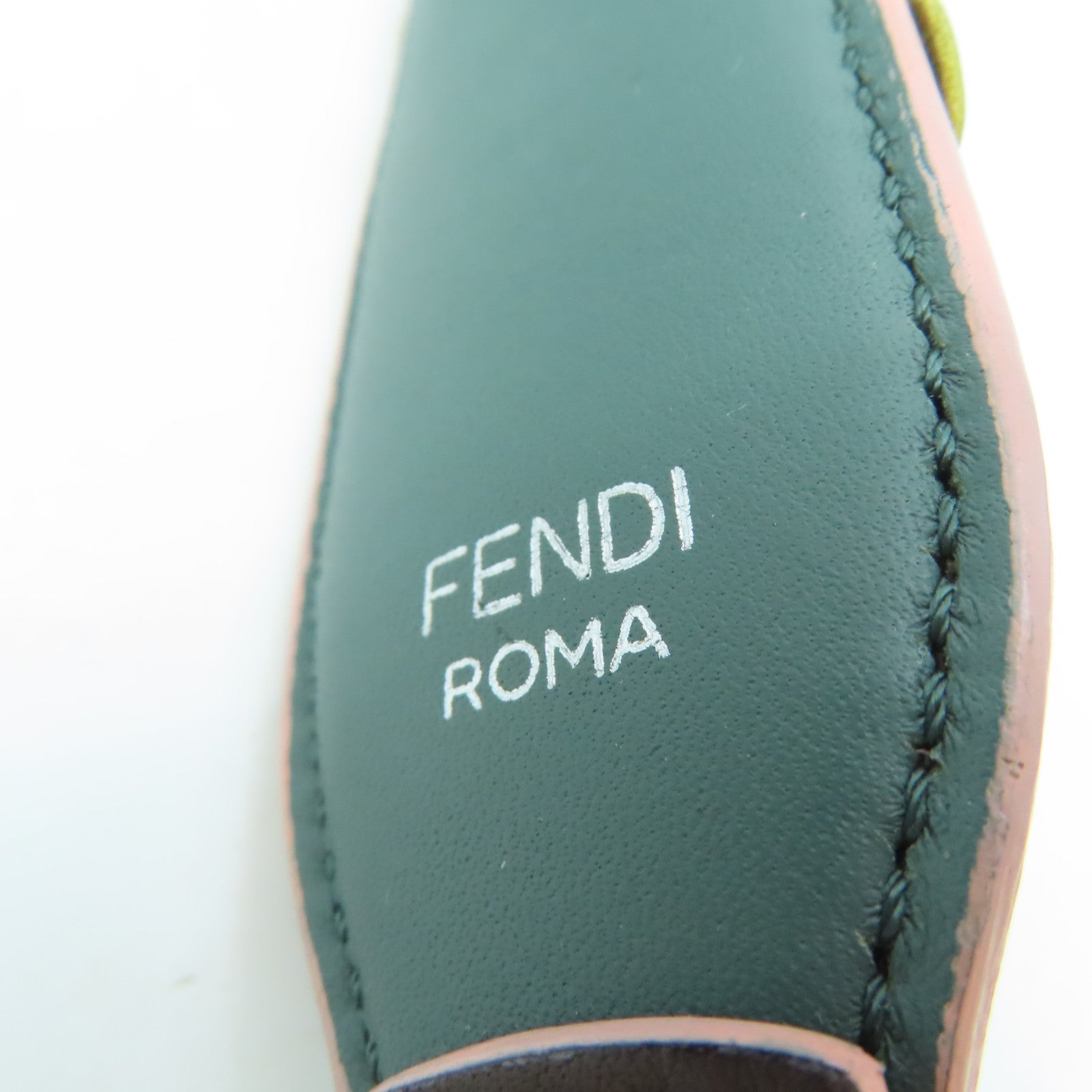 FENDI [Sharp Discount] Cowhide Leather Strap Gray/Color