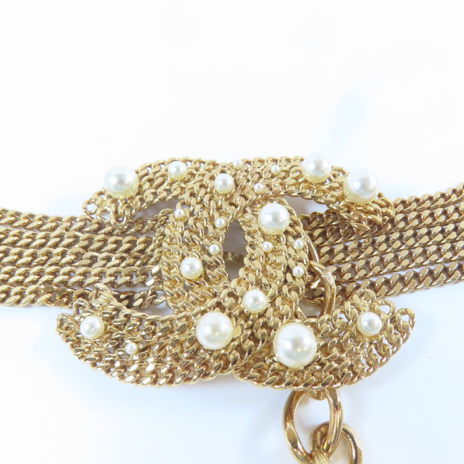 CHANEL 金屬Chain Belt腰帶金色