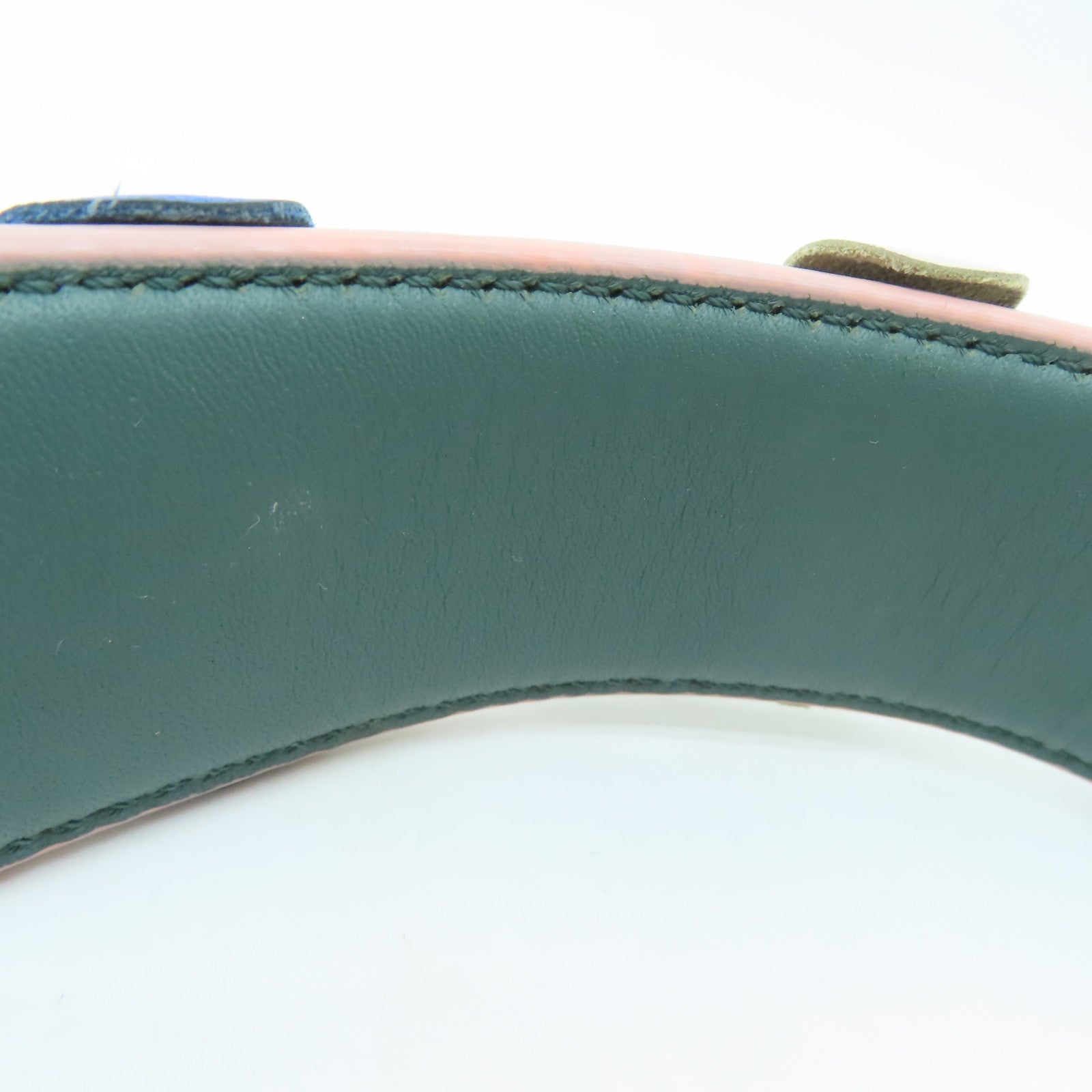 FENDI [Sharp Discount] Cowhide Leather Strap Gray/Color