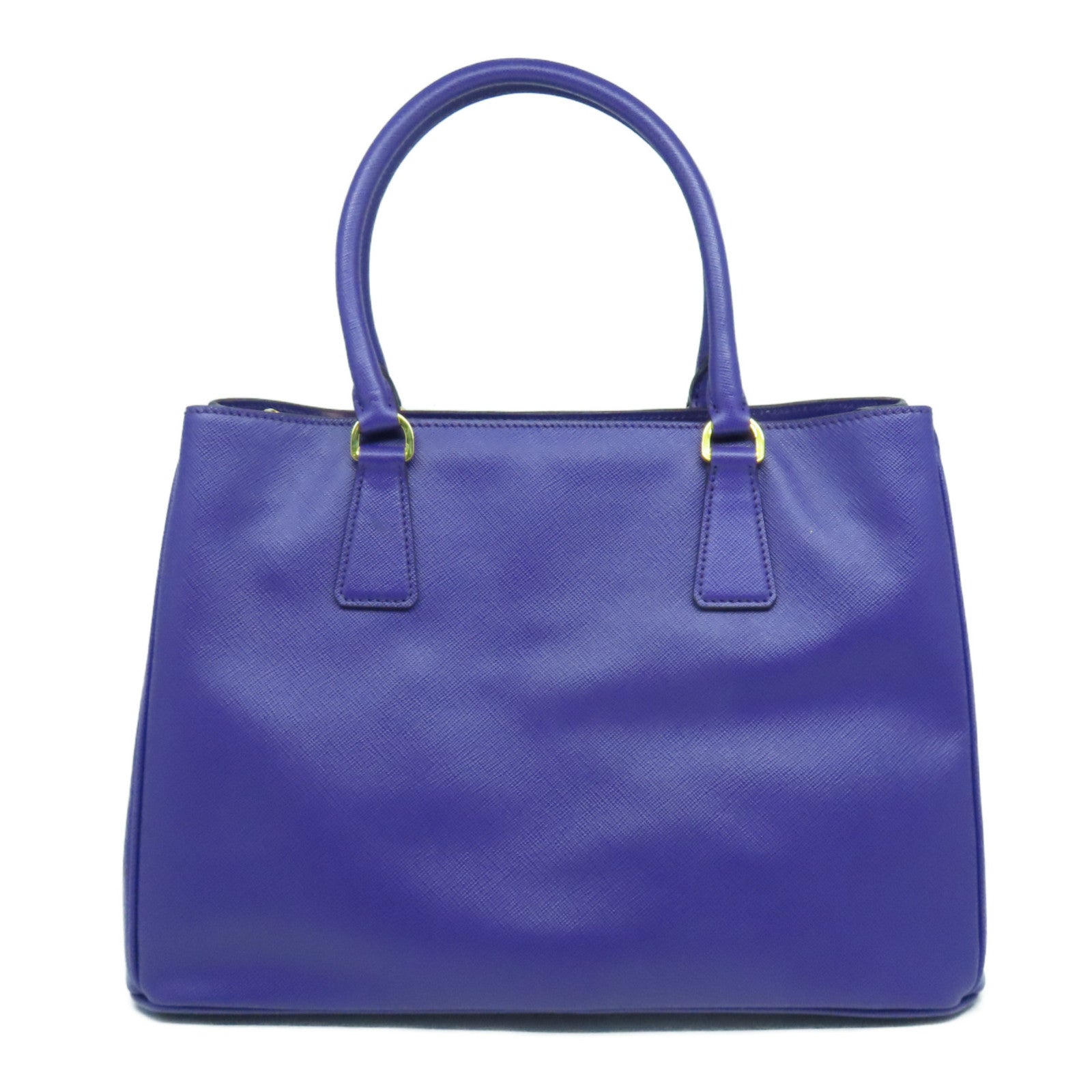 PRADA 牛皮皮革Shoulder Bag金扣手挽肩背兩用袋紫色