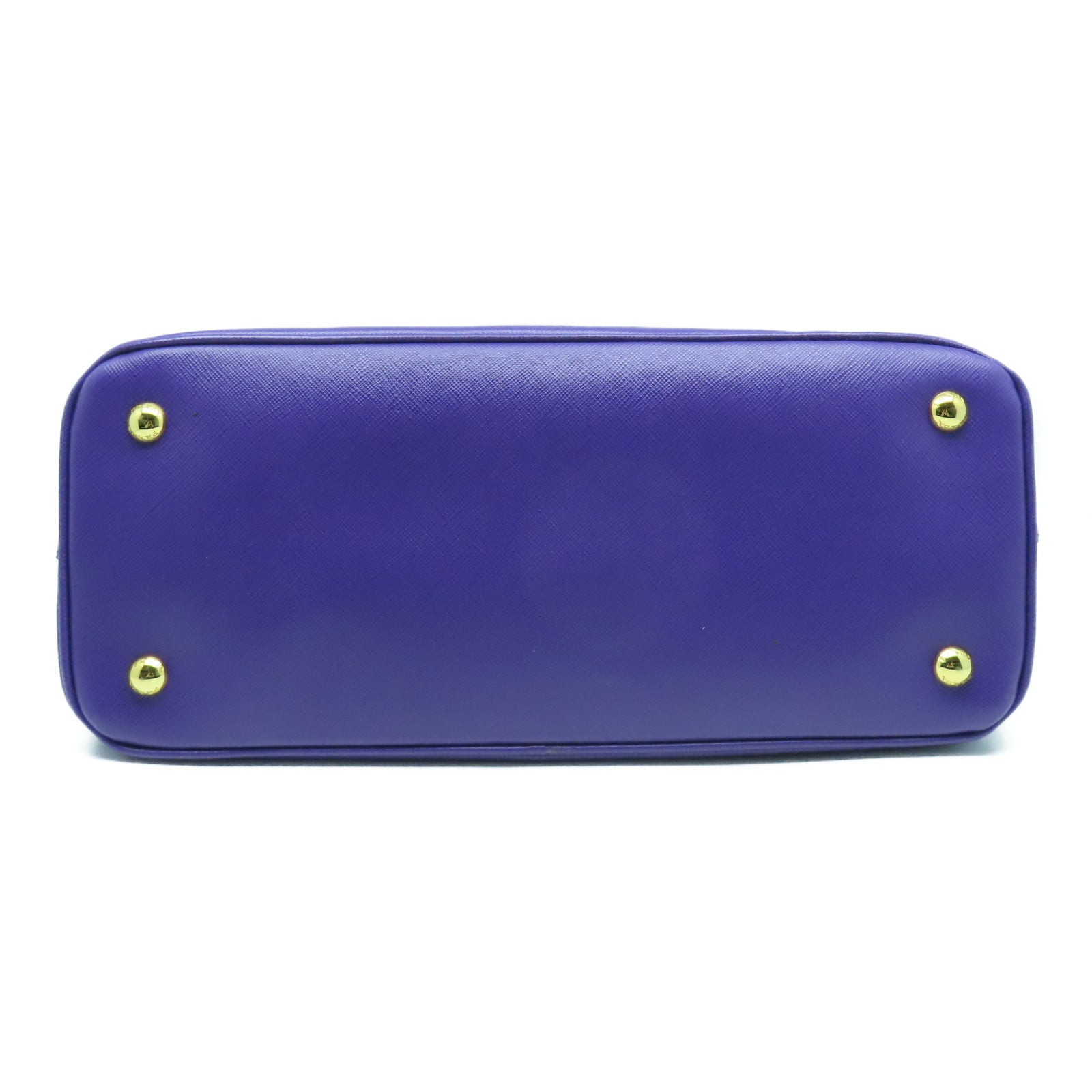 PRADA 牛皮皮革Shoulder Bag金扣手挽肩背兩用袋紫色