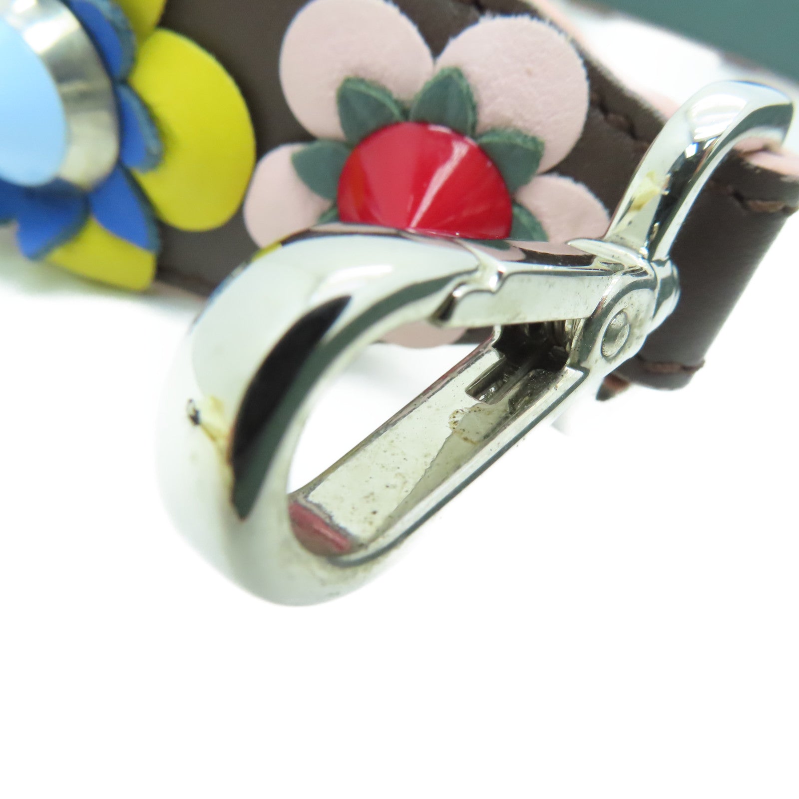 FENDI [Sharp Discount] Cowhide Leather Strap Gray/Color