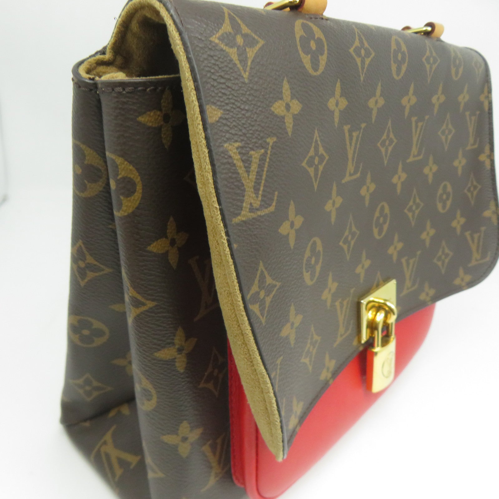 LOUIS VUITTON Monogram Marignan金扣手挽肩背兩用袋啡色