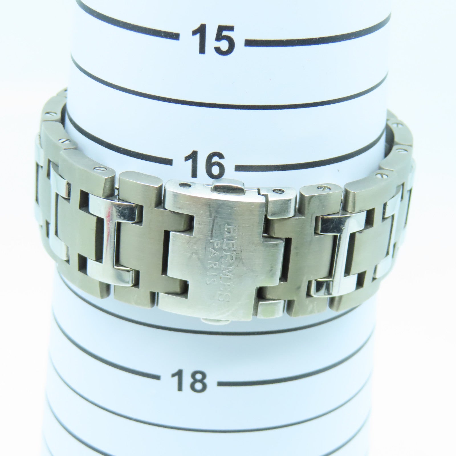 HERMES Clipper Chronograph不鏽鋼/Tatanium手錶自動機芯啡色