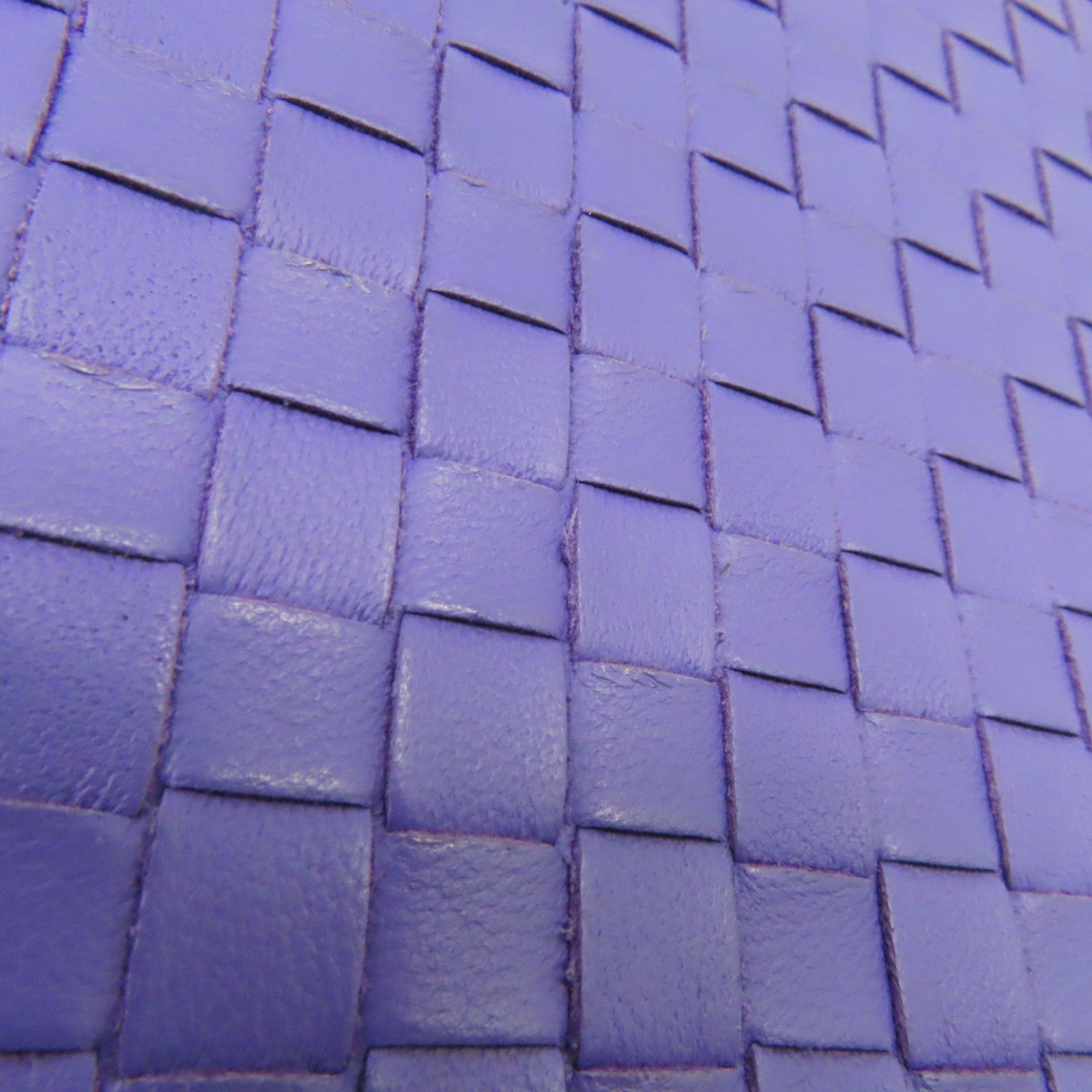 BOTTEGA VENETA 织纹皮革Long Wallet银扣长钱包紫色