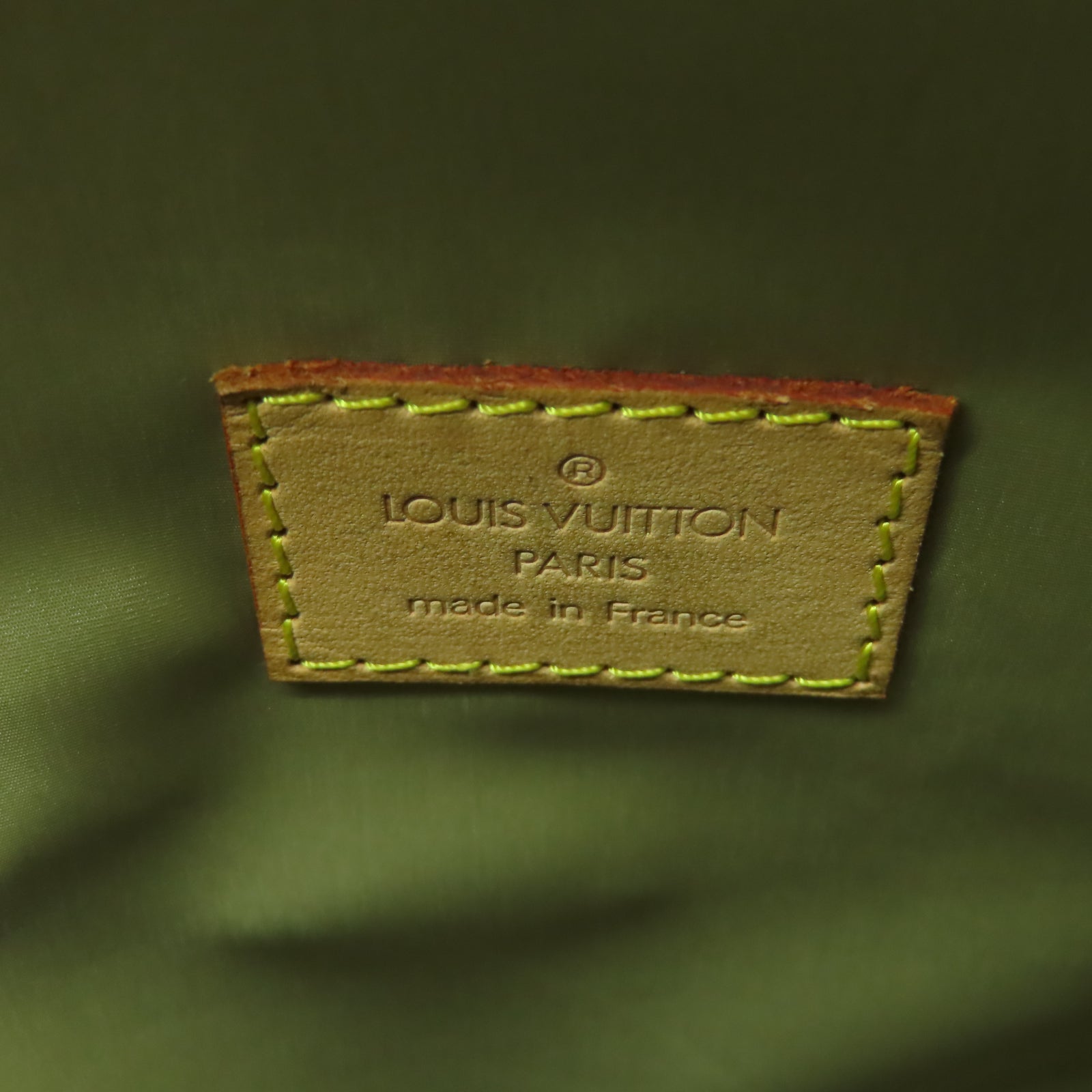 LOUIS VUITTON Damier Geant Mesaje NM銀扣肩背袋棕色