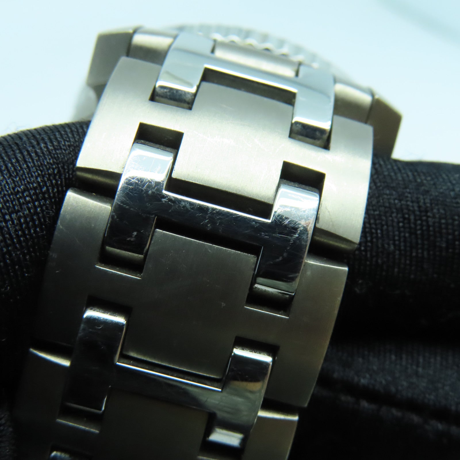HERMES Clipper Chronograph不鏽鋼/Tatanium手錶自動機芯啡色