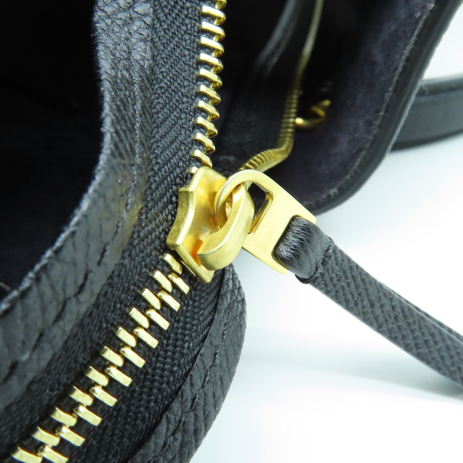 CELINE 牛皮皮革Mini Belt Bag金扣手挽肩背兩用袋深灰色