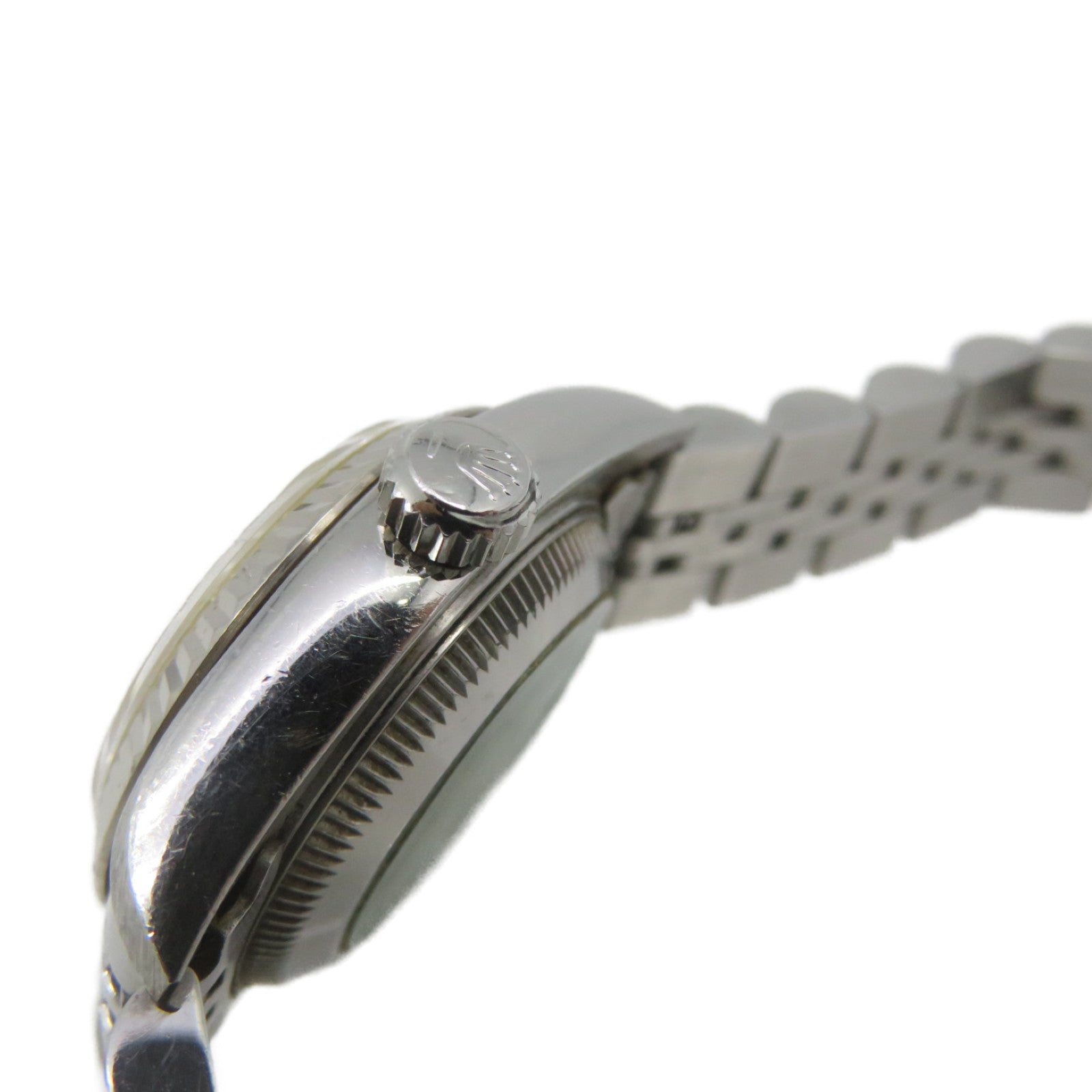 ROLEX Datejust Watch18K White Gold/Stainless Steel Watch Automatic Movement Black