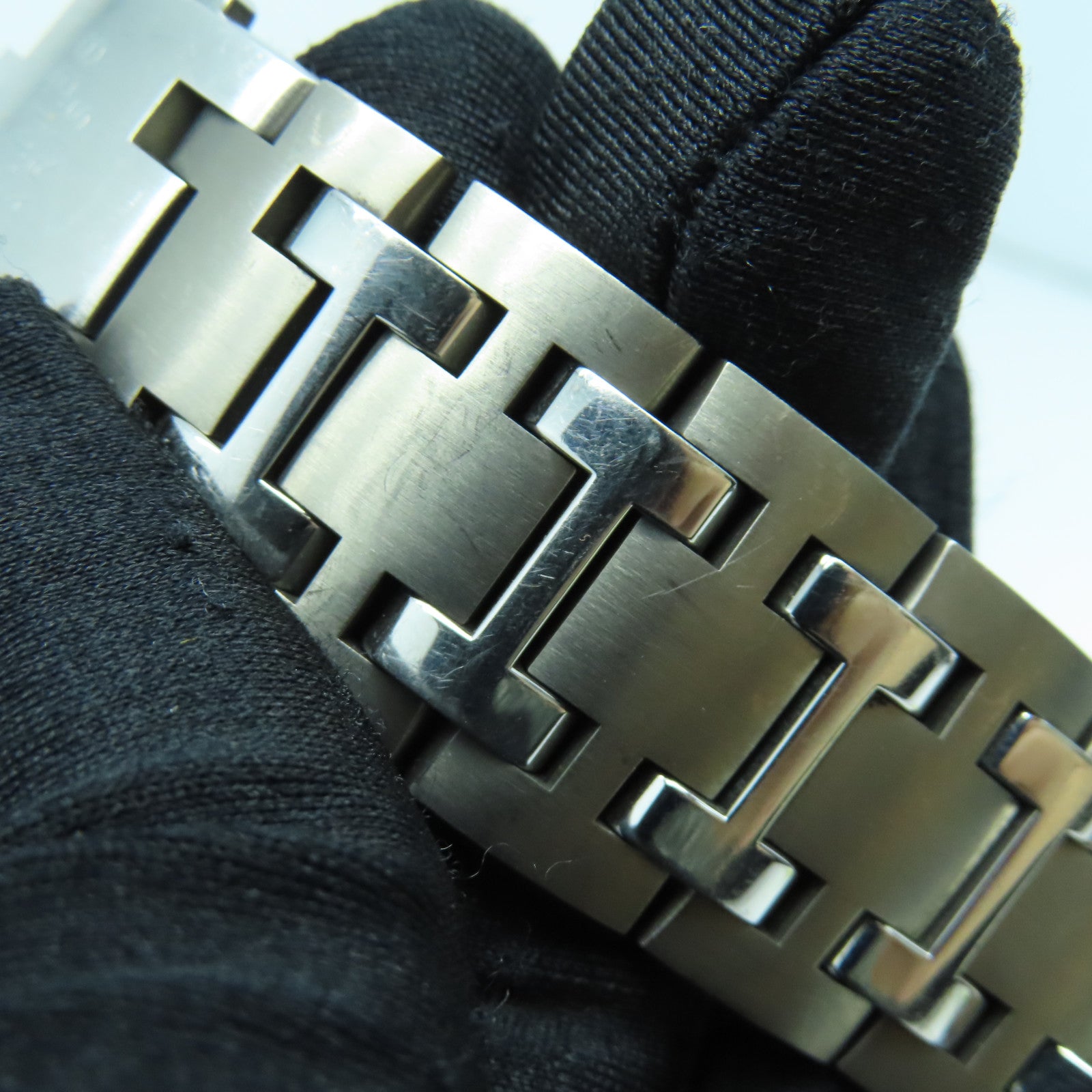 HERMES Clipper Chronograph不鏽鋼/Tatanium手錶自動機芯啡色