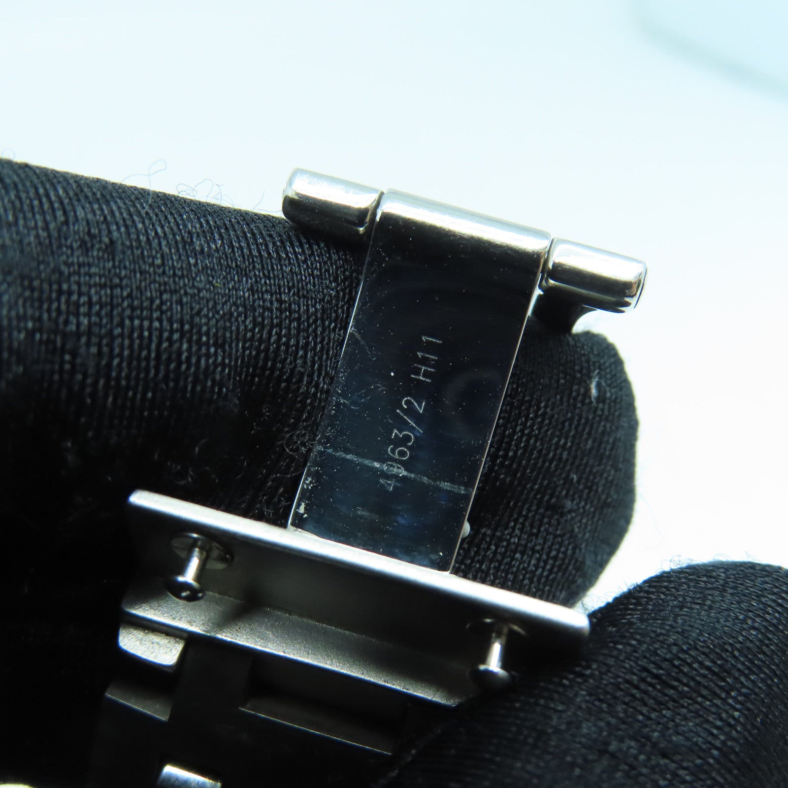 HERMES Clipper Chronograph不鏽鋼/Tatanium手錶自動機芯啡色
