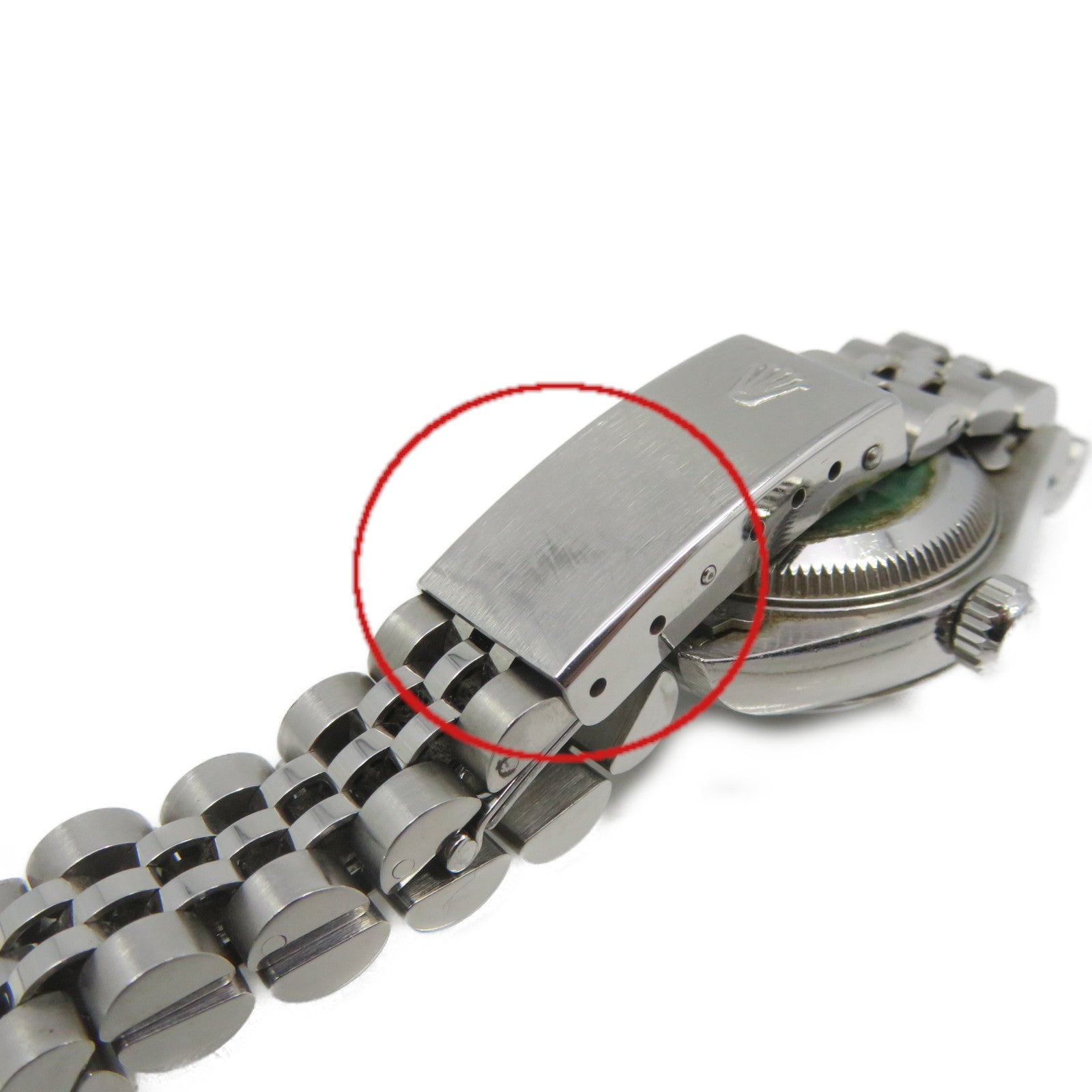 ROLEX Datejust Watch18K White Gold/Stainless Steel Watch Automatic Movement Black