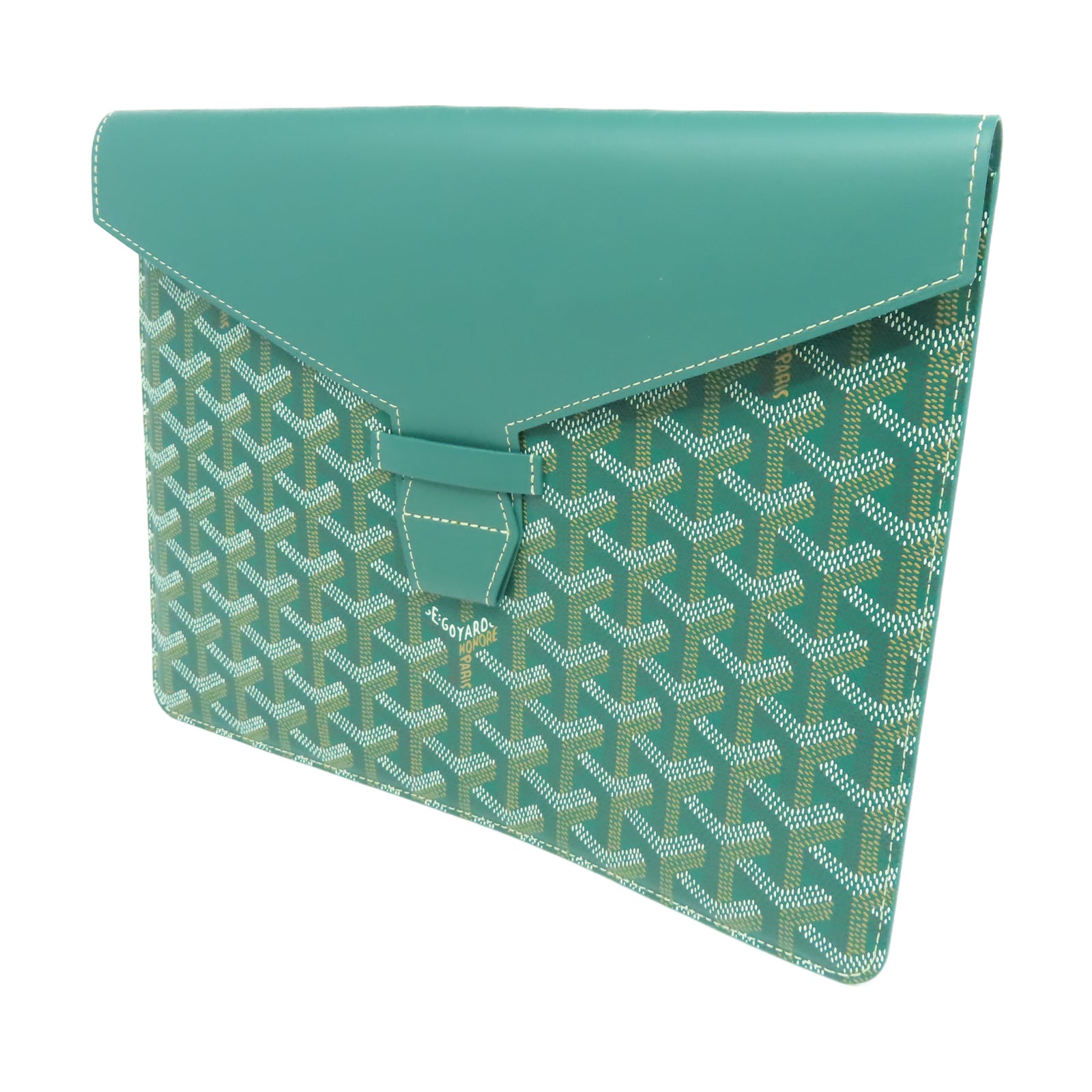 GOYARD 塗層帆布Clutch Pouch手拿包綠色