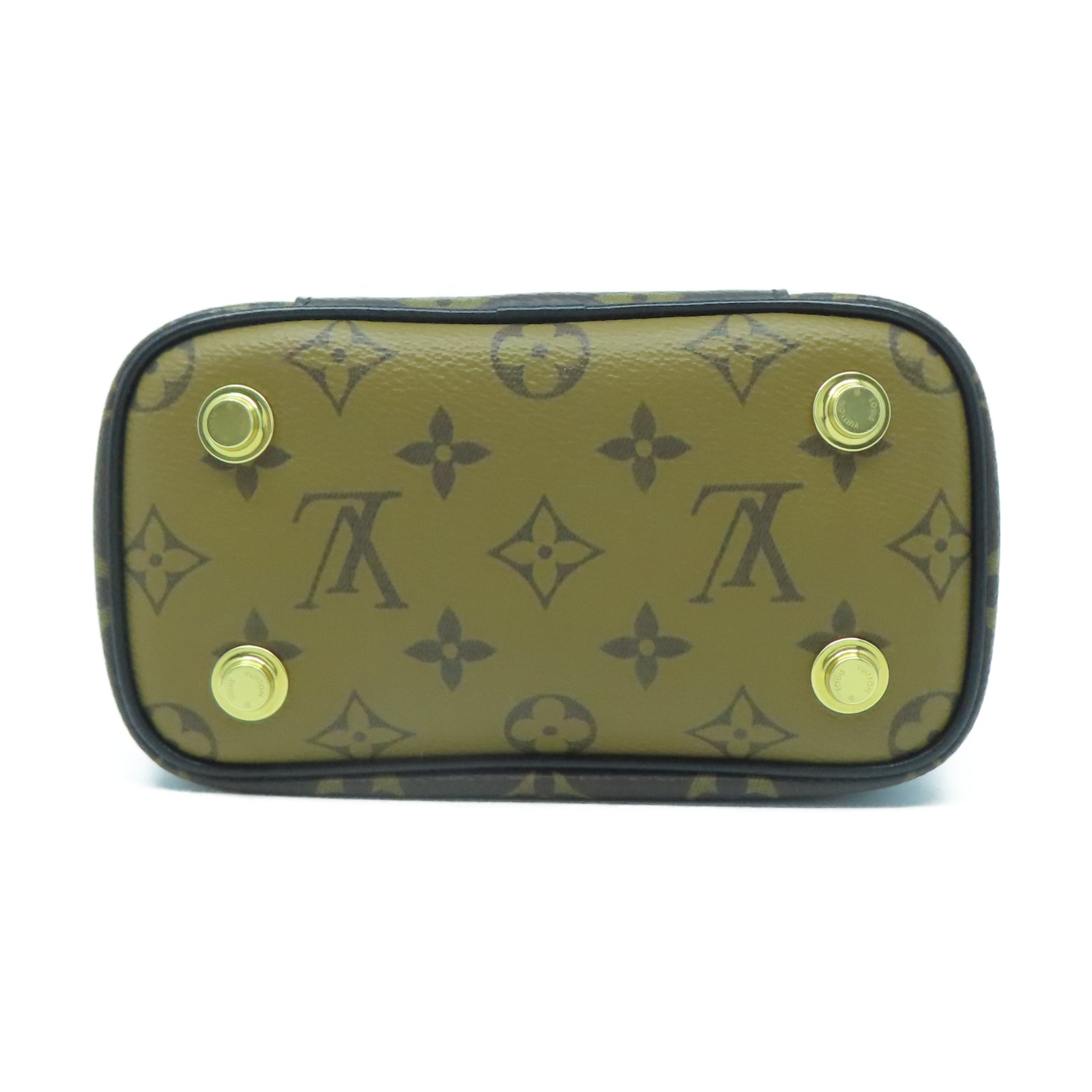 LOUIS VUITTON Monogram Vanity PM金扣手挽肩背兩用袋啡色