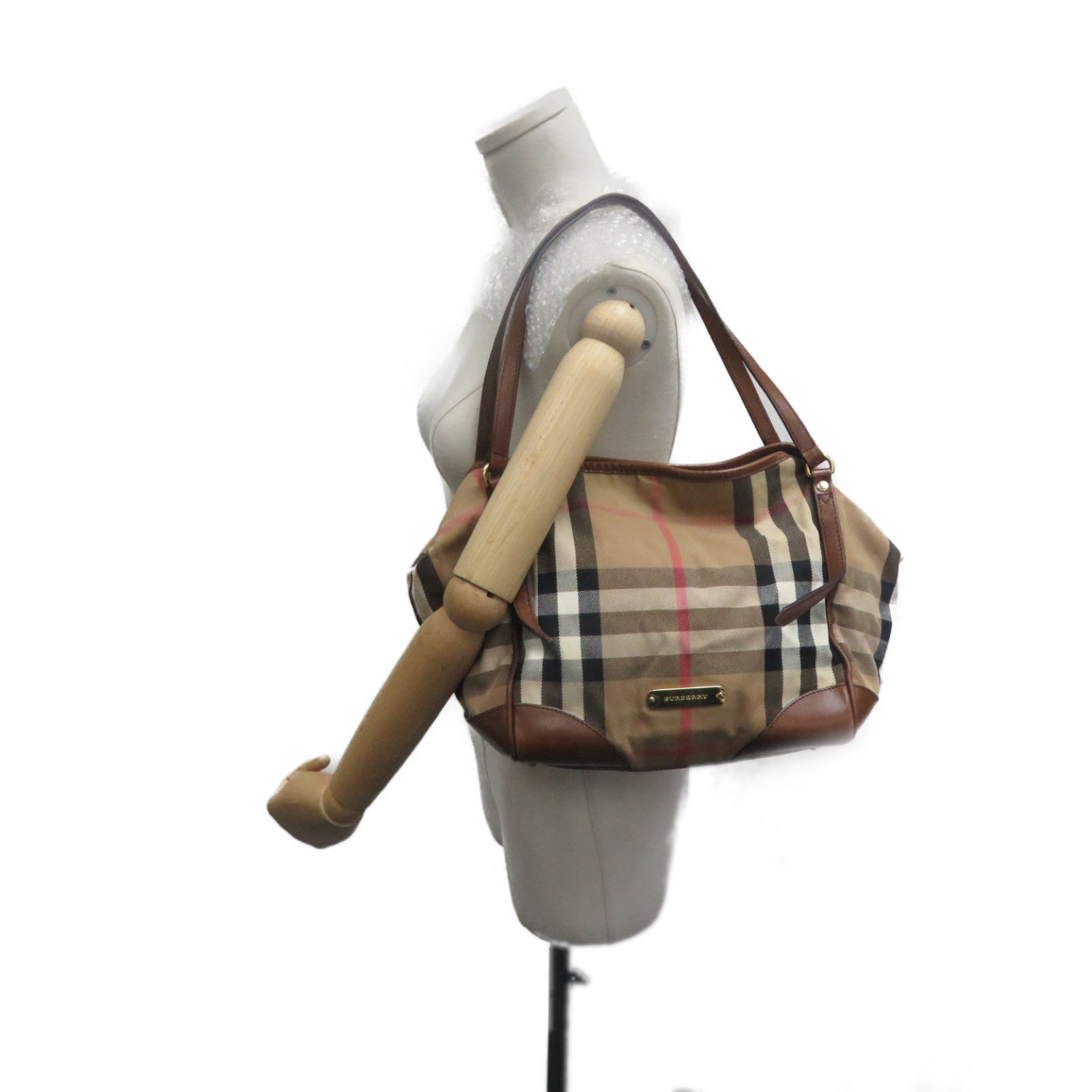 BURBERRY 帆布Shoulder bag啡色