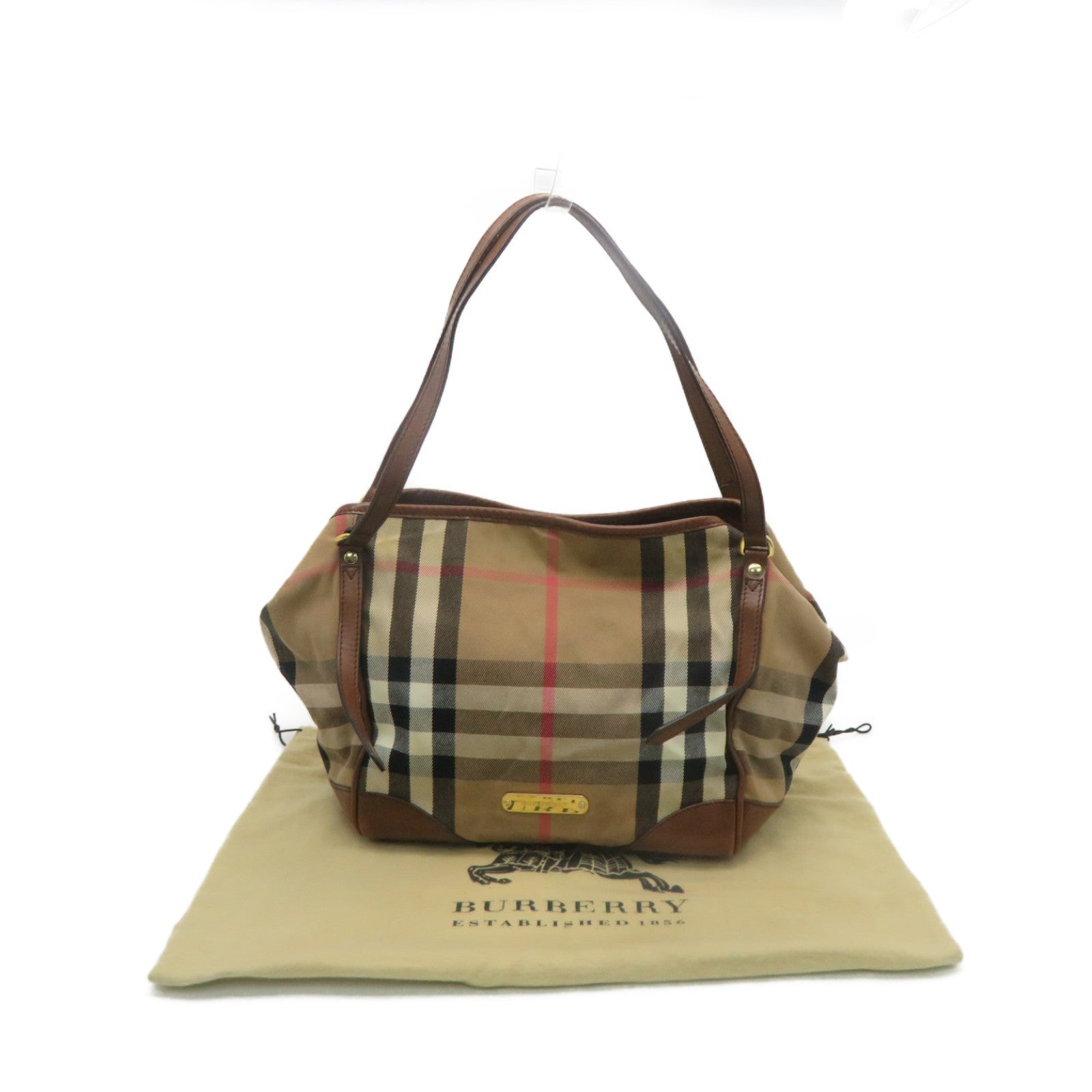 BURBERRY 帆布Shoulder bag啡色