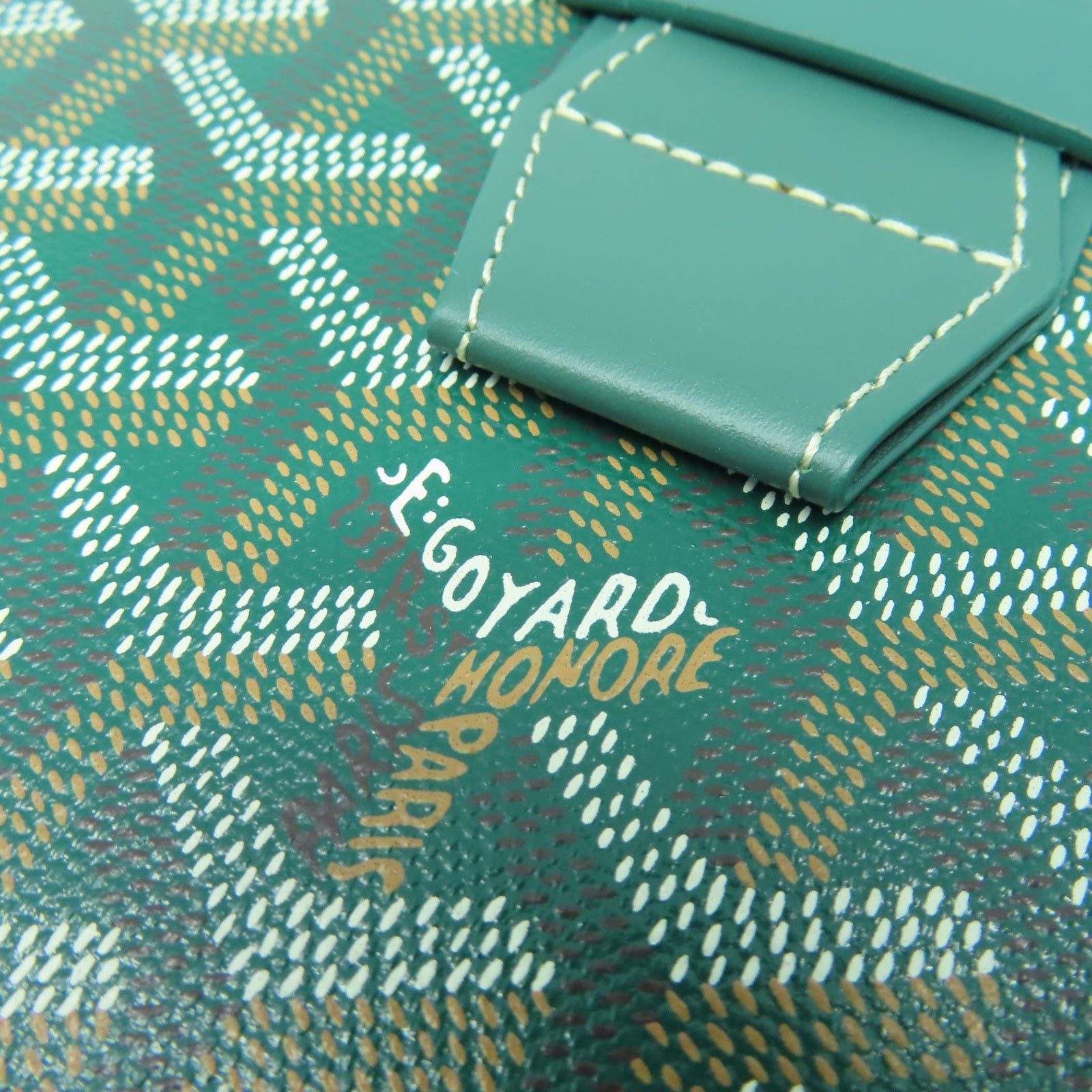 GOYARD 塗層帆布Clutch Pouch手拿包綠色