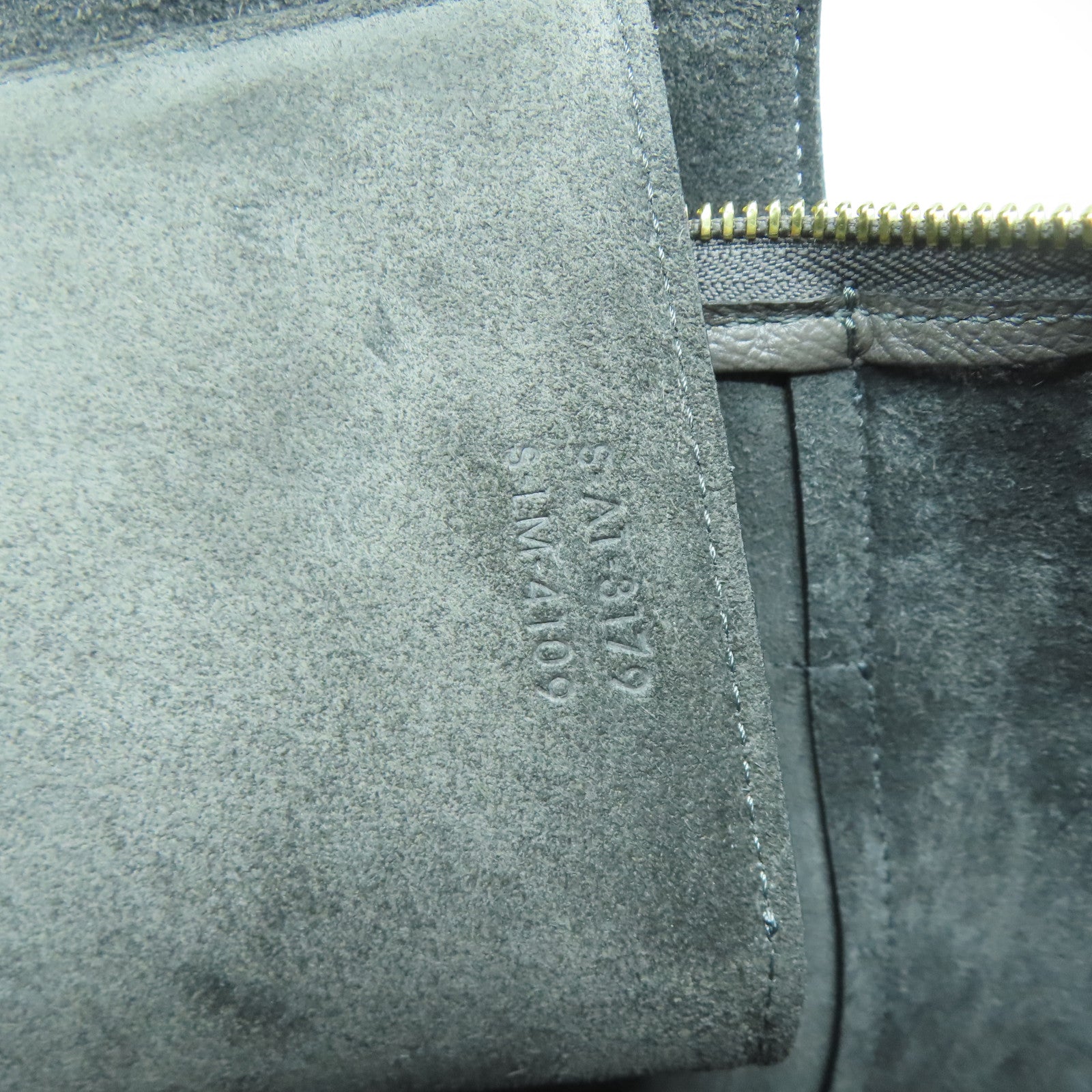 CELINE 牛皮皮革Belt Shoulder Bag金扣手挽肩背兩用袋灰色