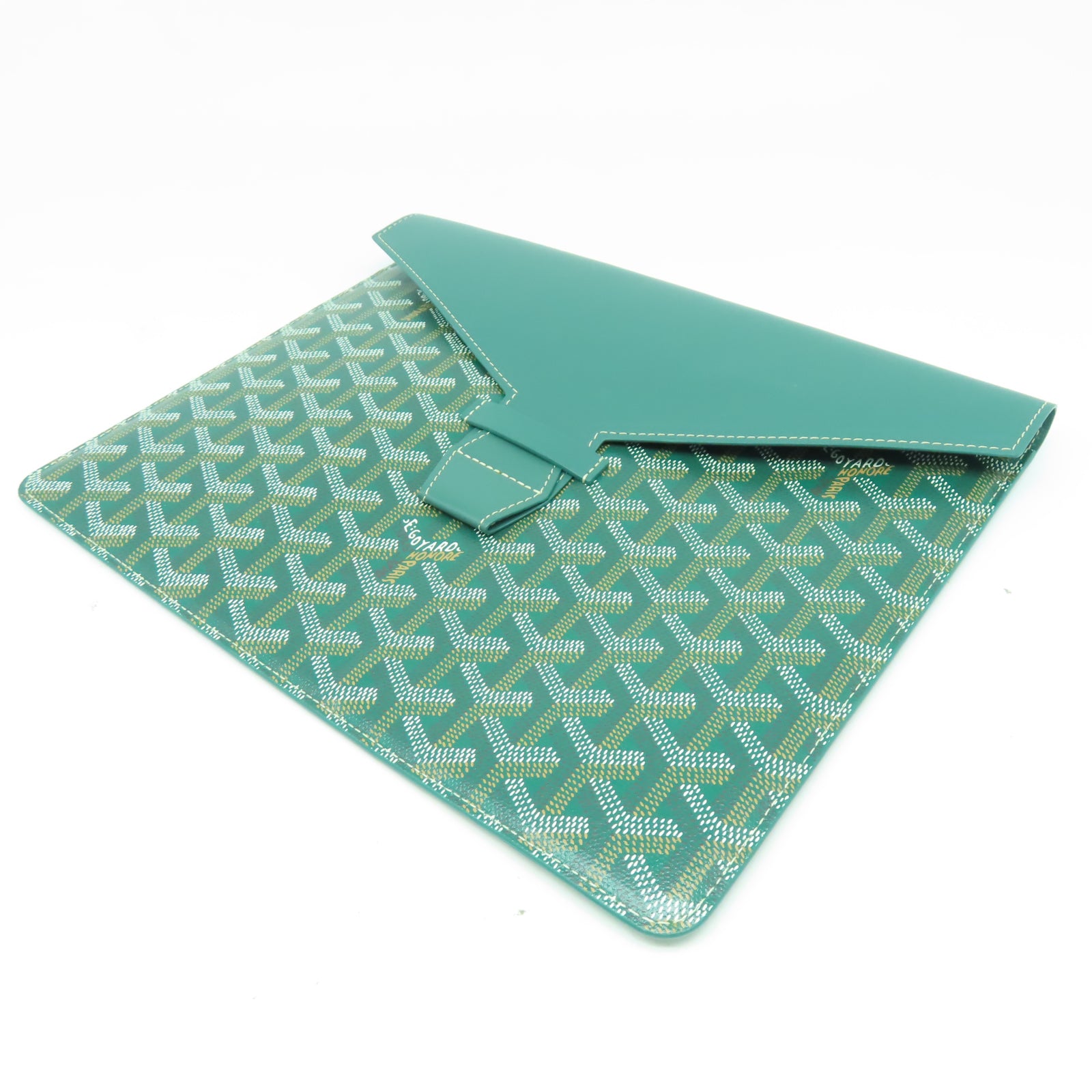 GOYARD 塗層帆布Clutch Pouch手拿包綠色