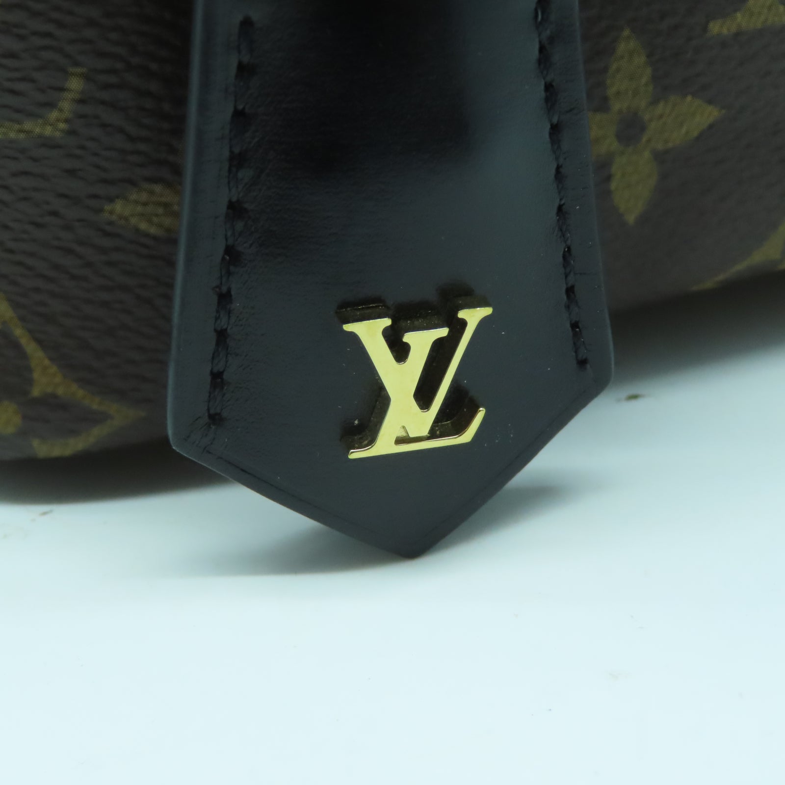 LOUIS VUITTON Monogram Vanity PM金扣手挽肩背兩用袋啡色