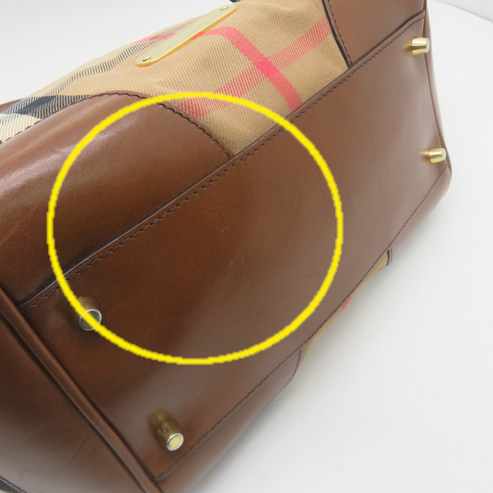 BURBERRY 帆布Shoulder bag啡色