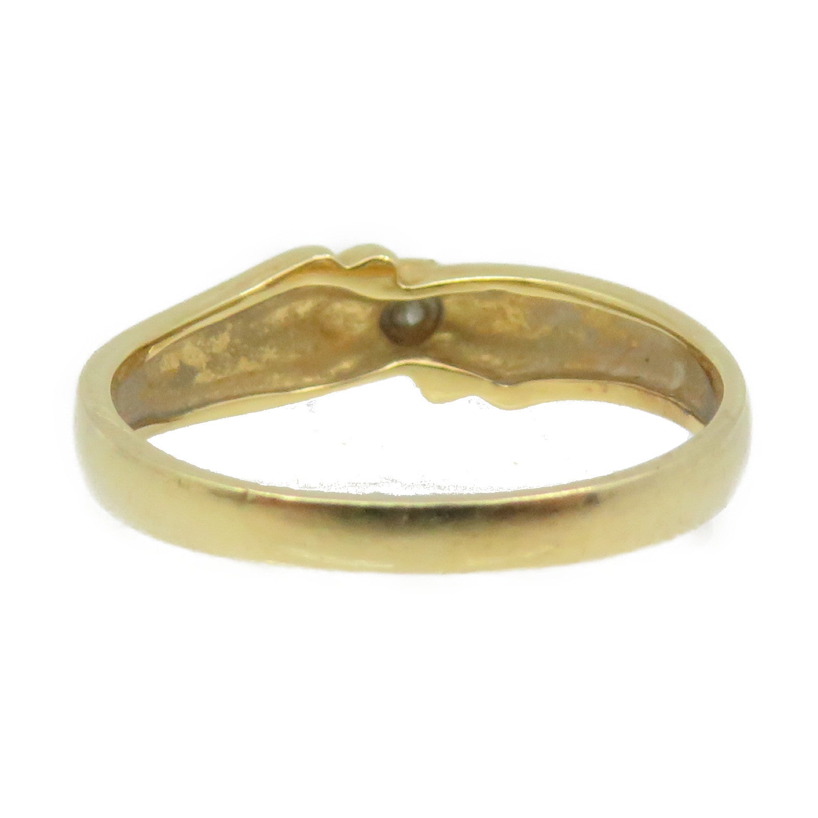 JEWELRY 【激減優惠】18K白金/黃金0.05ct鑽石Diamond Ring戒指US#5.5