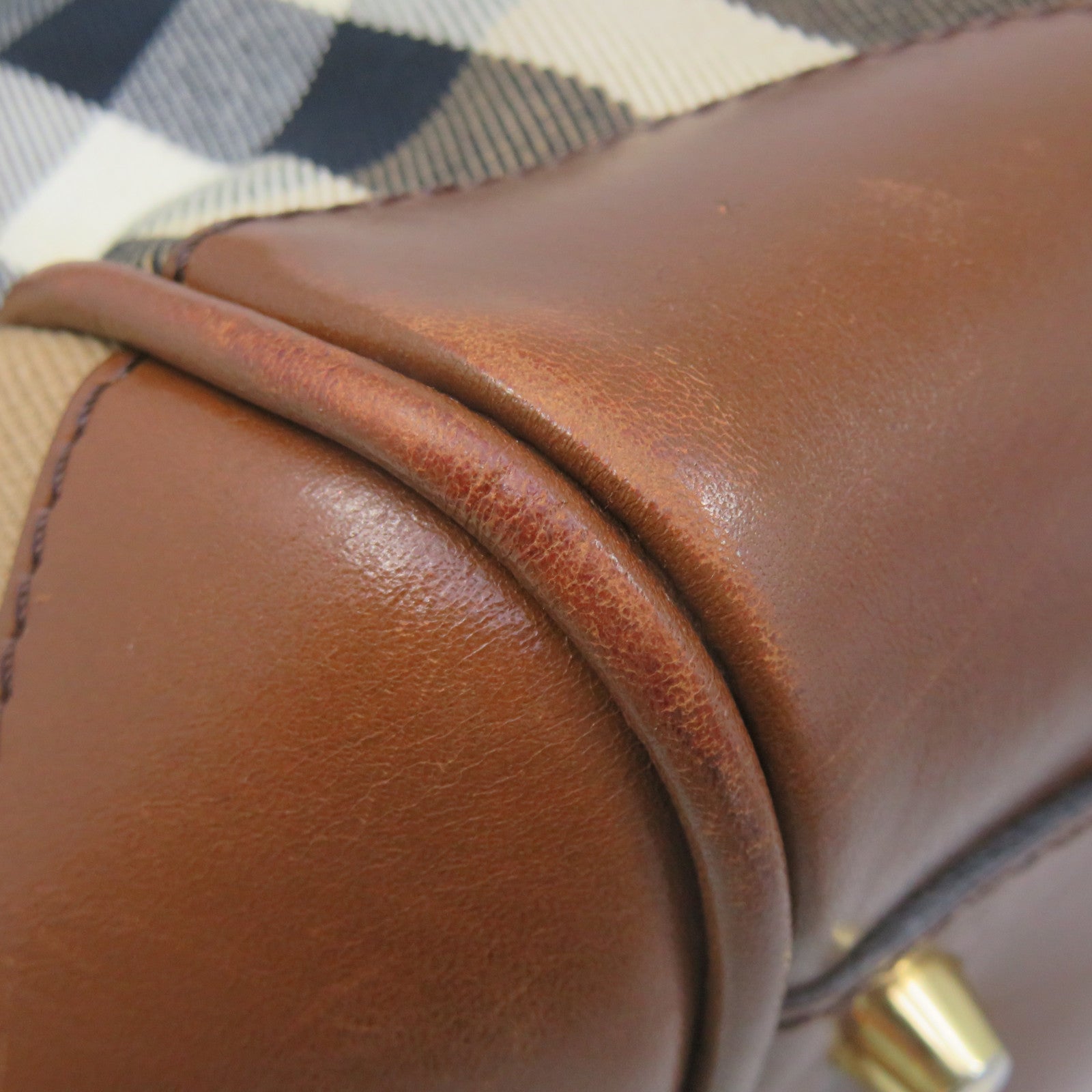 BURBERRY 帆布Shoulder bag啡色