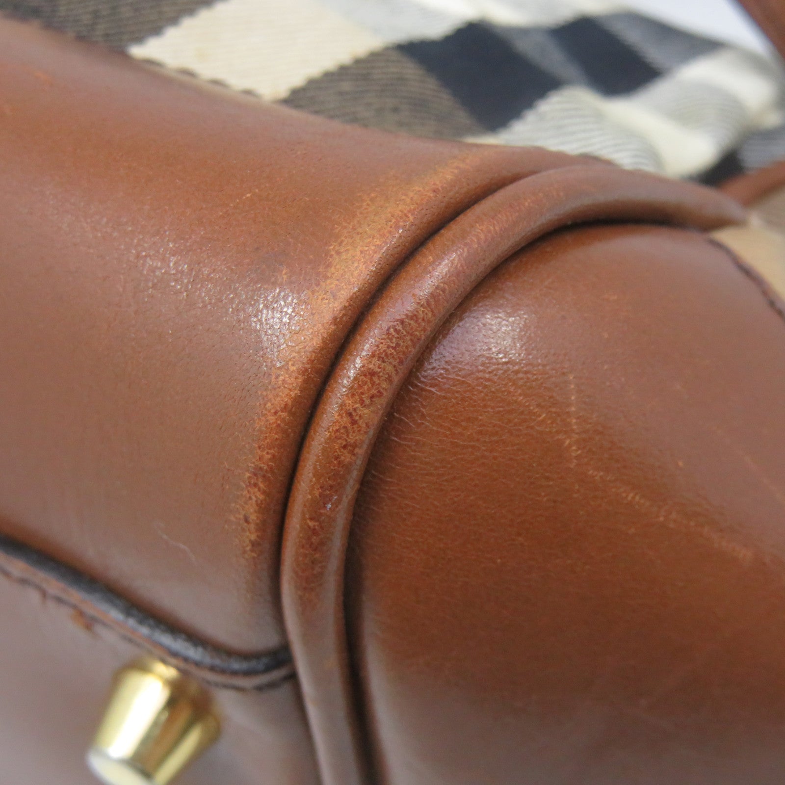 BURBERRY 帆布Shoulder bag啡色