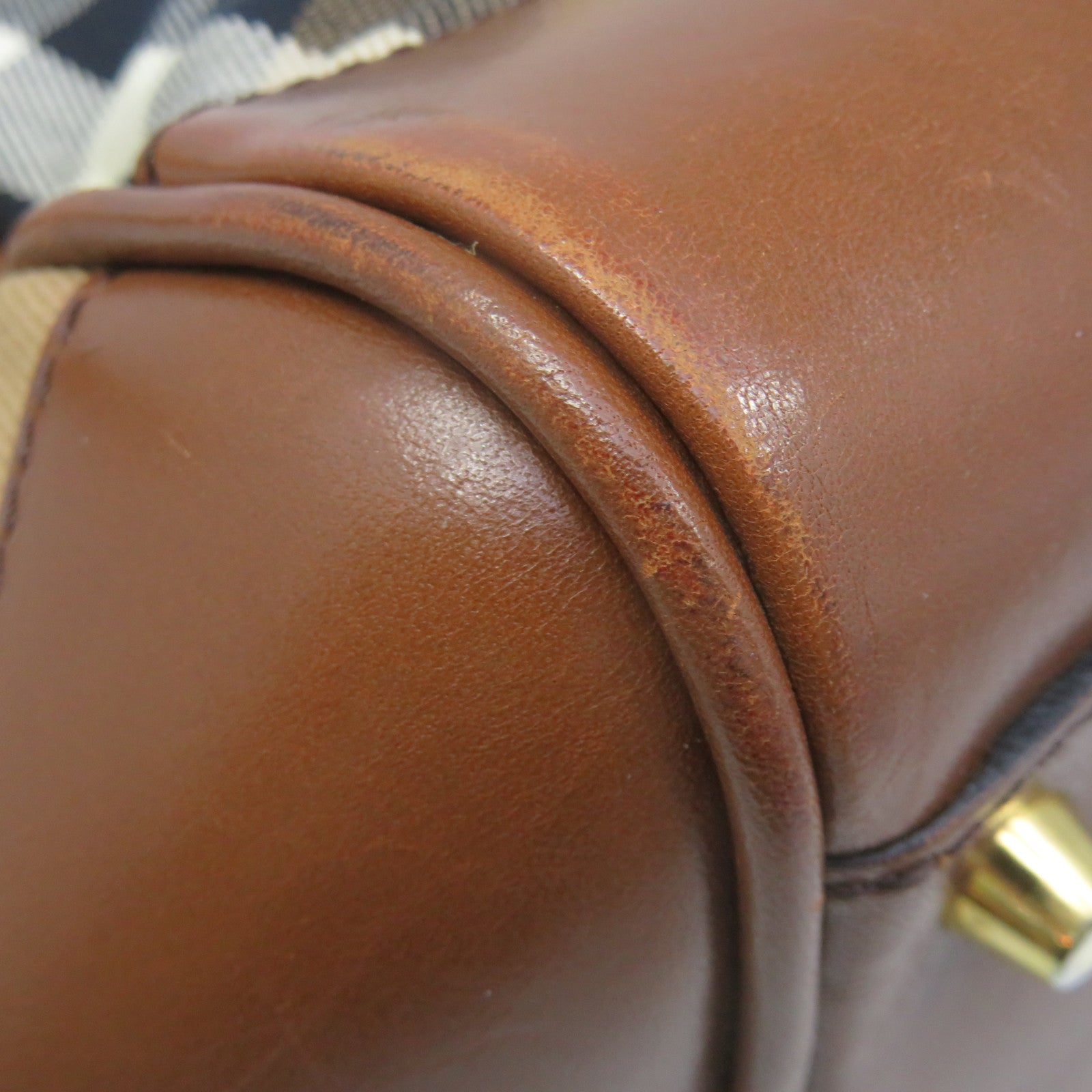 BURBERRY 帆布Shoulder bag啡色