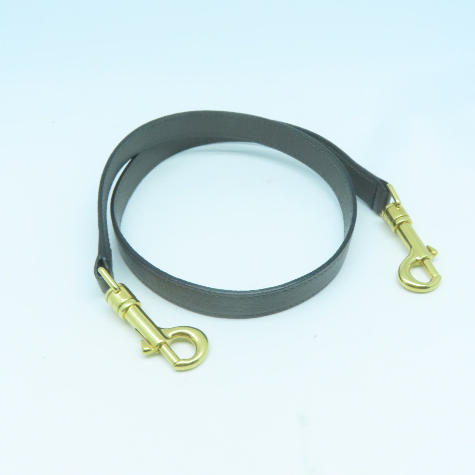 CELINE 牛皮皮革Belt Shoulder Bag金扣手挽肩背兩用袋灰色