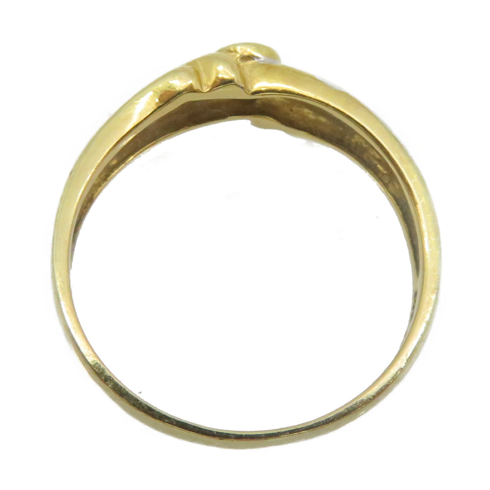 JEWELRY 【激減優惠】18K白金/黃金0.05ct鑽石Diamond Ring戒指US#5.5