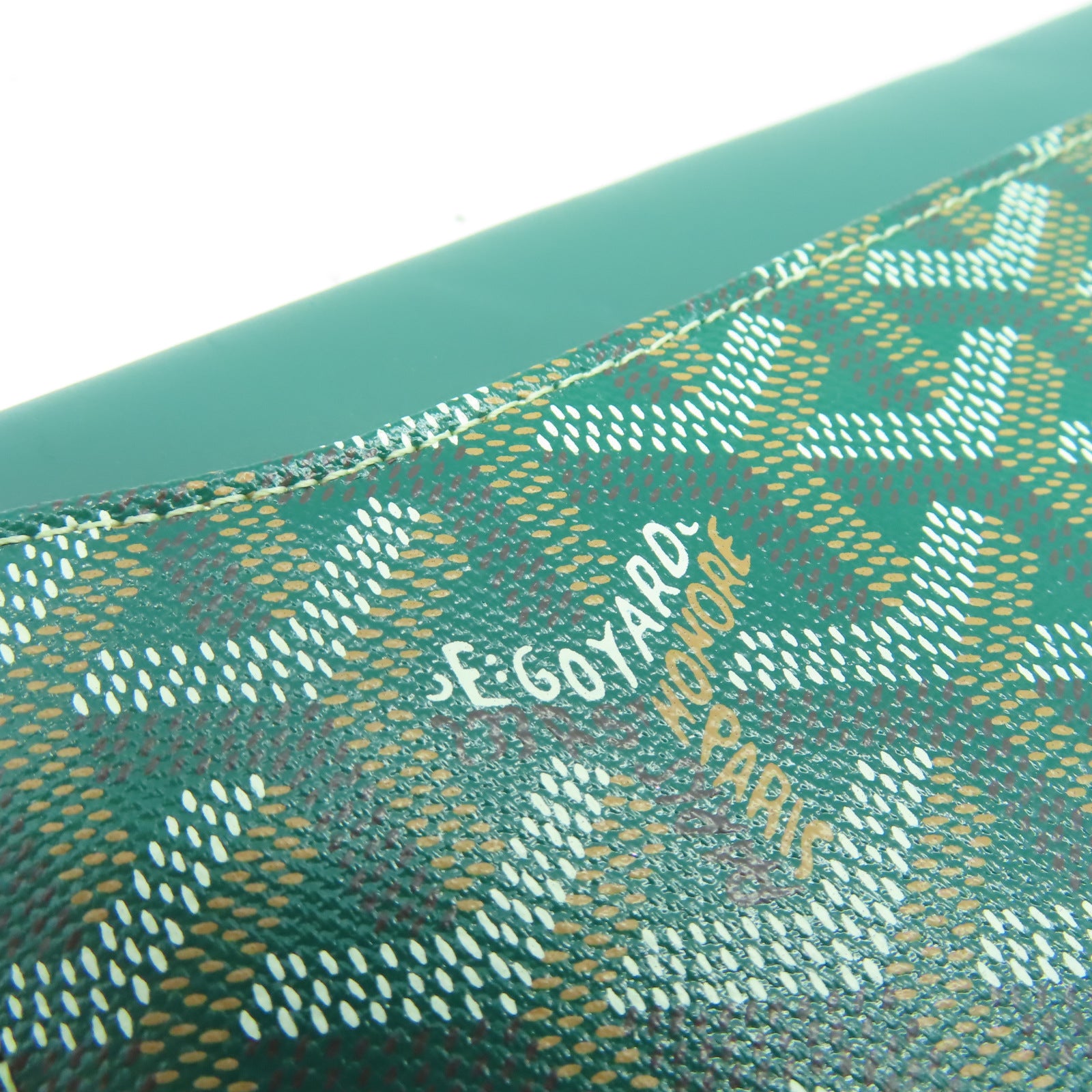 GOYARD 塗層帆布Clutch Pouch手拿包綠色