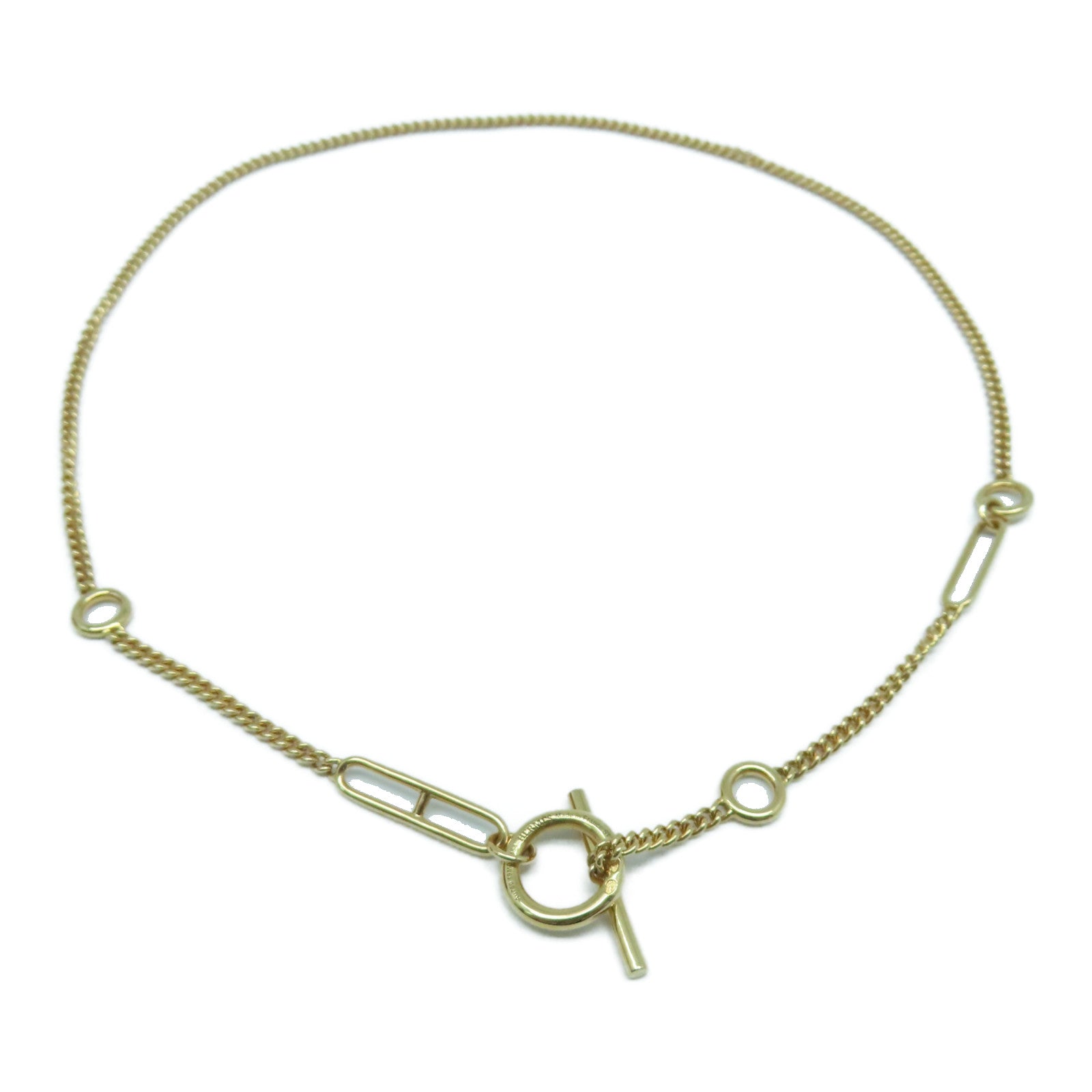 HERMES 18K玫瑰金Echappee Necklace項鍊