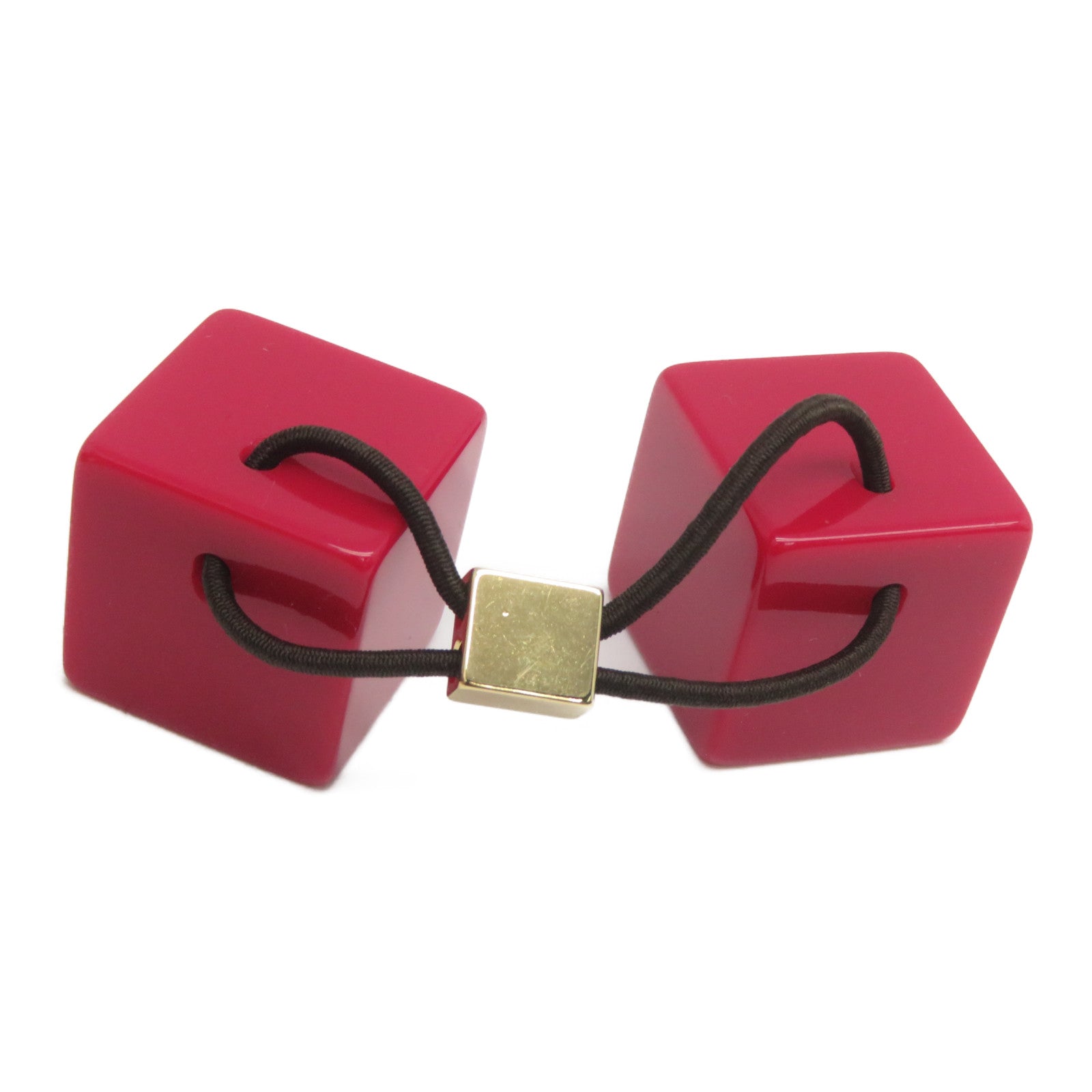 LOUIS VUITTON 【激減優惠】PVC Hair Cube金扣髮圈紅色