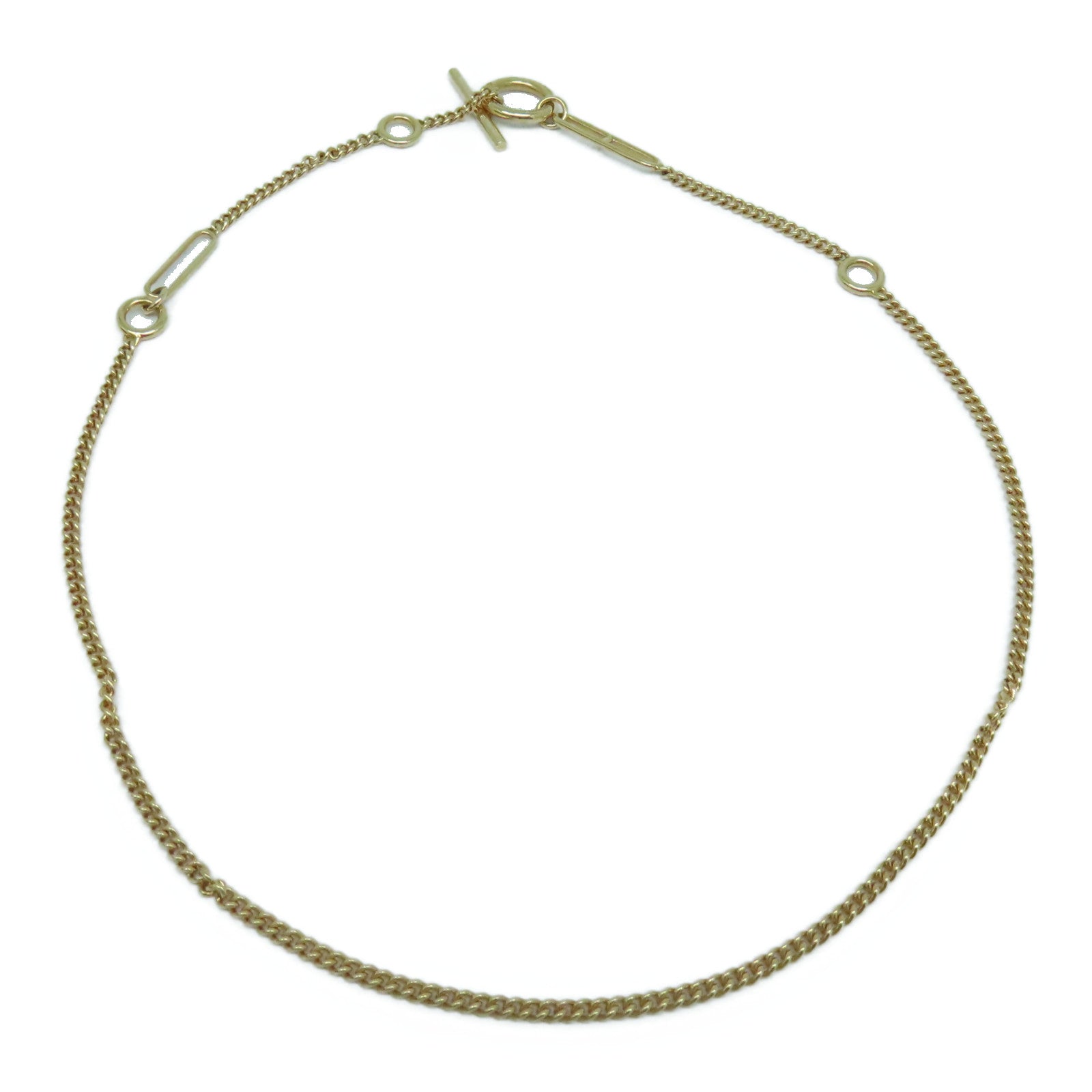 HERMES 18K玫瑰金Echappee Necklace項鍊