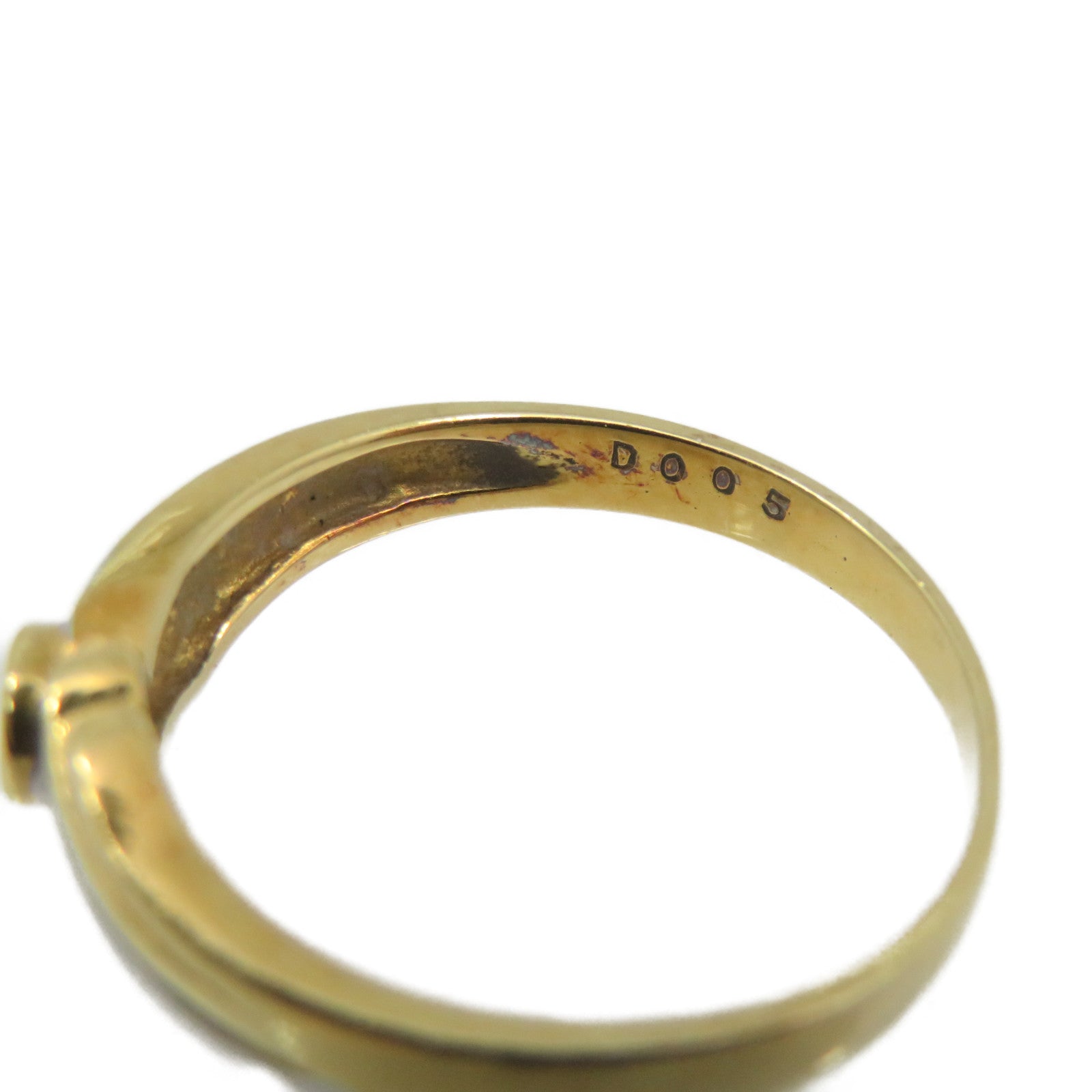 JEWELRY 【激減優惠】18K白金/黃金0.05ct鑽石Diamond Ring戒指US#5.5