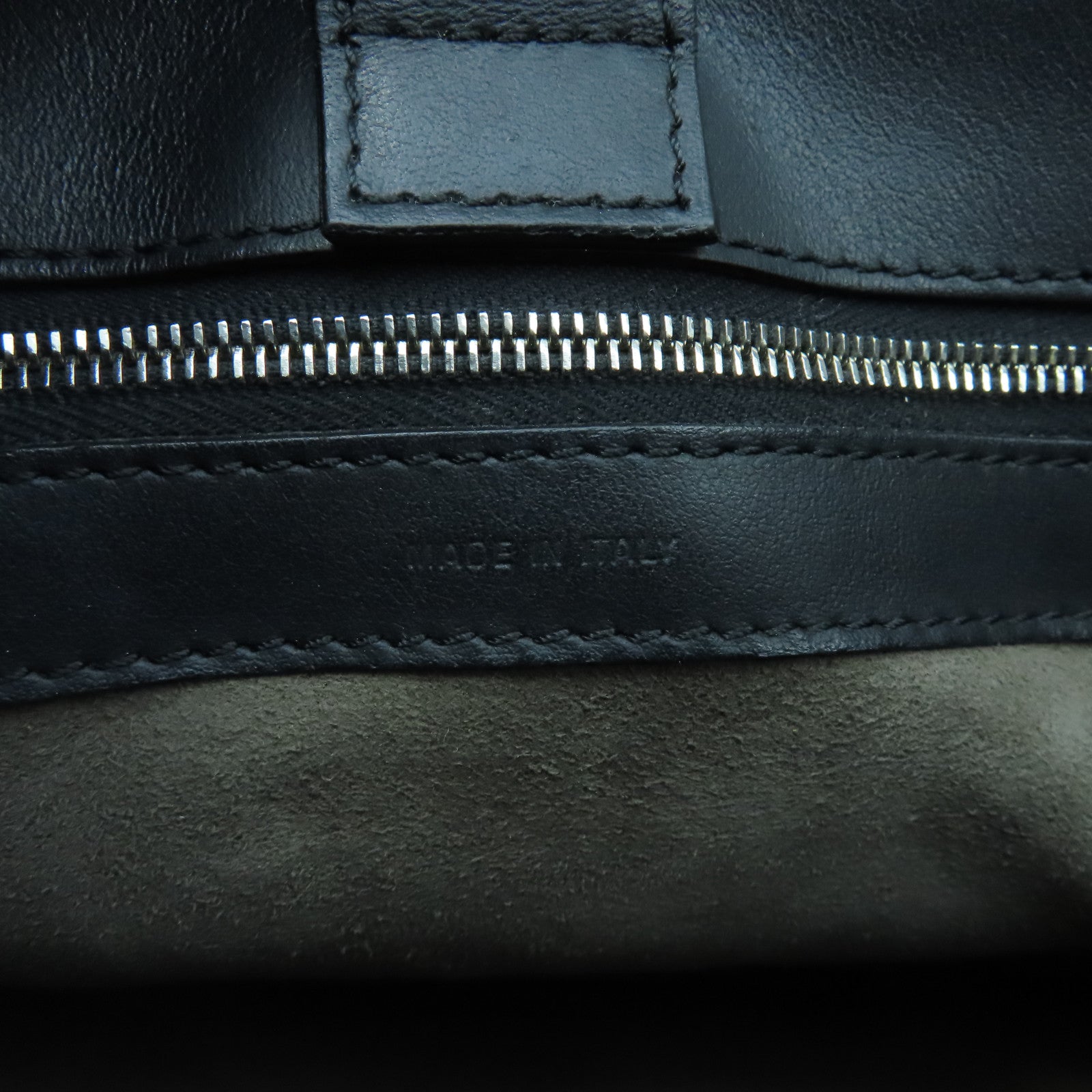FENDI Cowhide Leather Runaway Gold Buckle/Silver Buckle Handle Shoulder Bag Black
